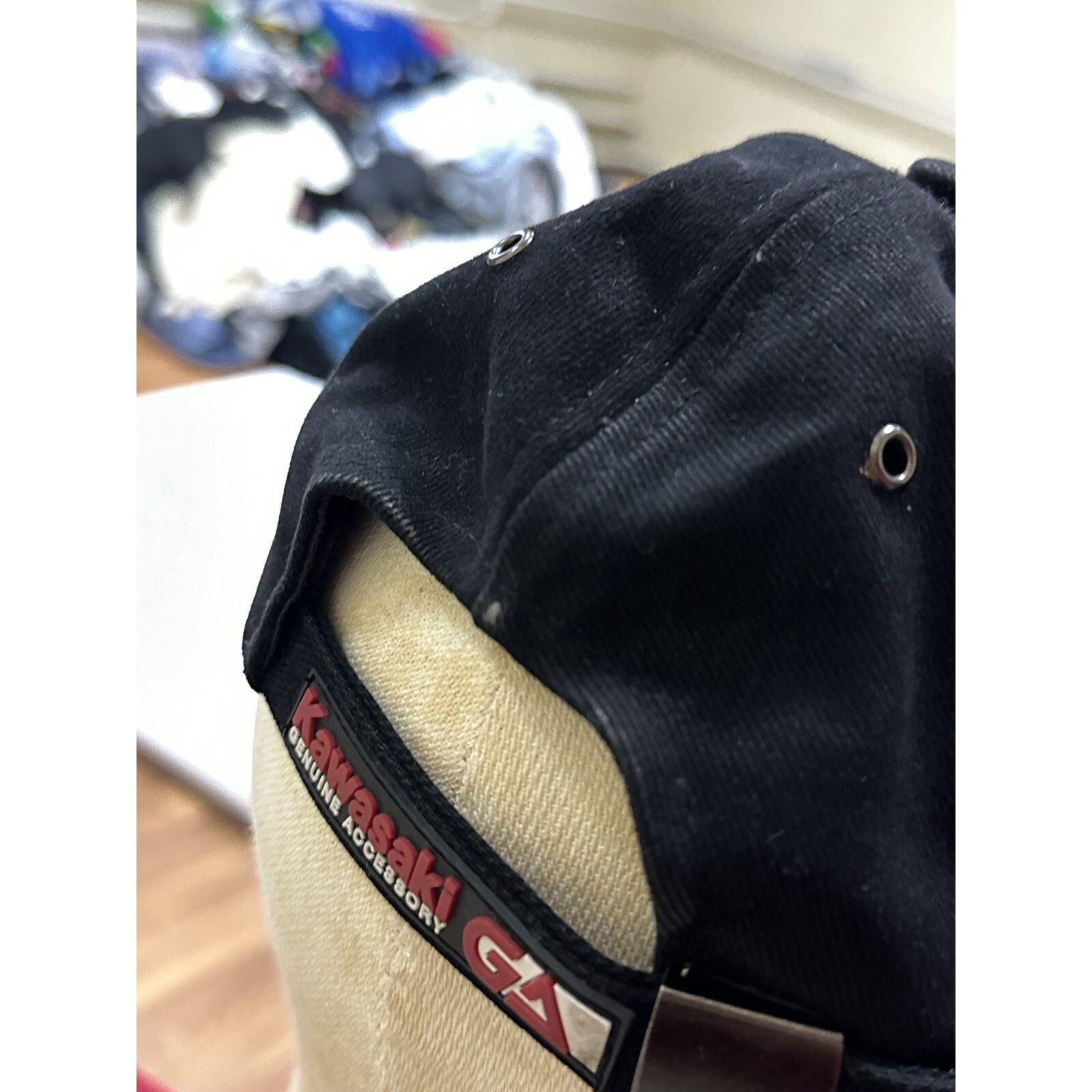 Vintage Vintage 90’s Kawasaki Motorcycle Racing Men’s Baseball Cap Size ONE SIZE - 10 Thumbnail