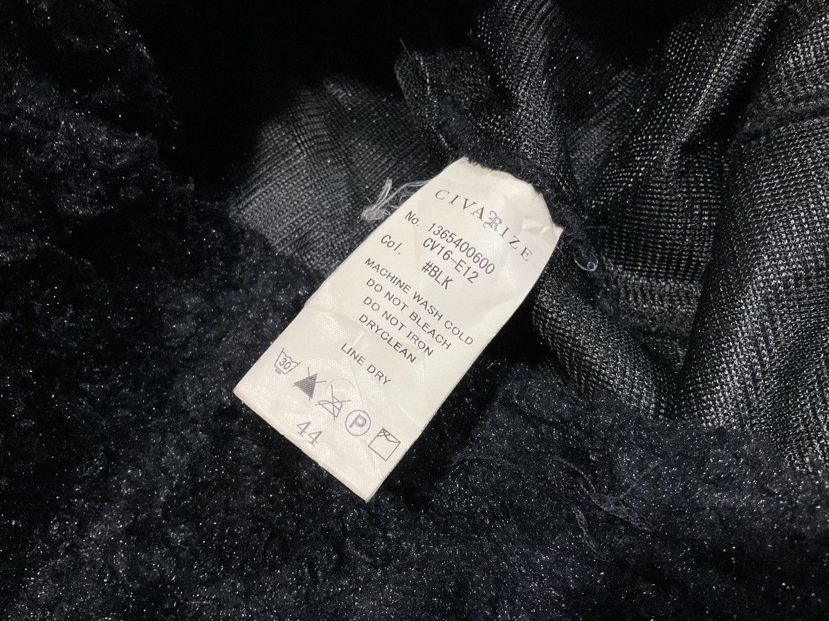 If Six Was Nine × Japanese Brand × Le Grande Bleu (L.G.B.) 🔥Sick Y2K Civarize Fur Hoodie Diagonal Zipper Goth Size US M / EU 48-50 / 2 - 10 Thumbnail