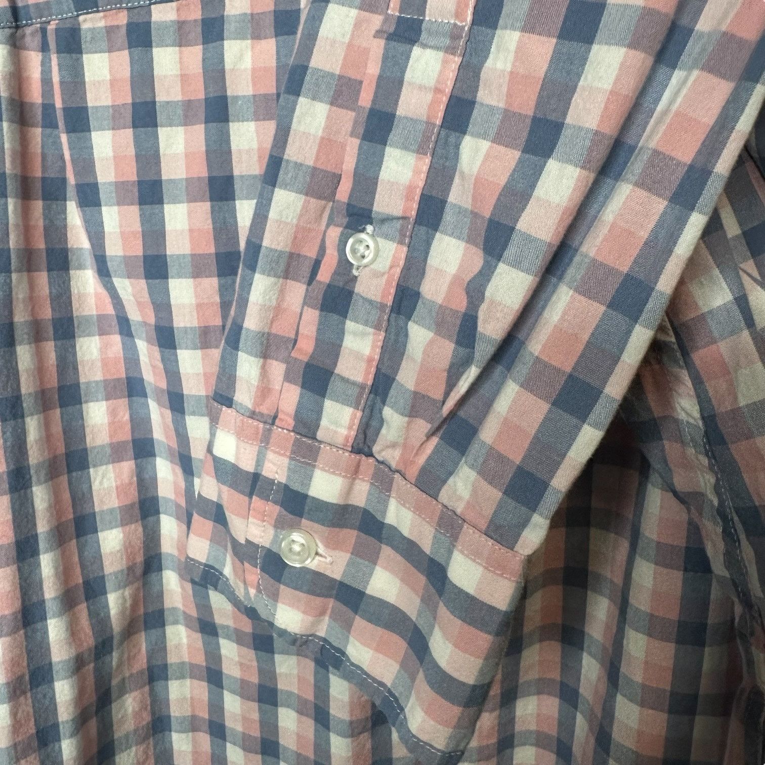 J.Crew J. Crew Slim Fit Pink and Blue Check Button Down Shirt XL Size US XL / EU 56 / 4 - 5 Thumbnail