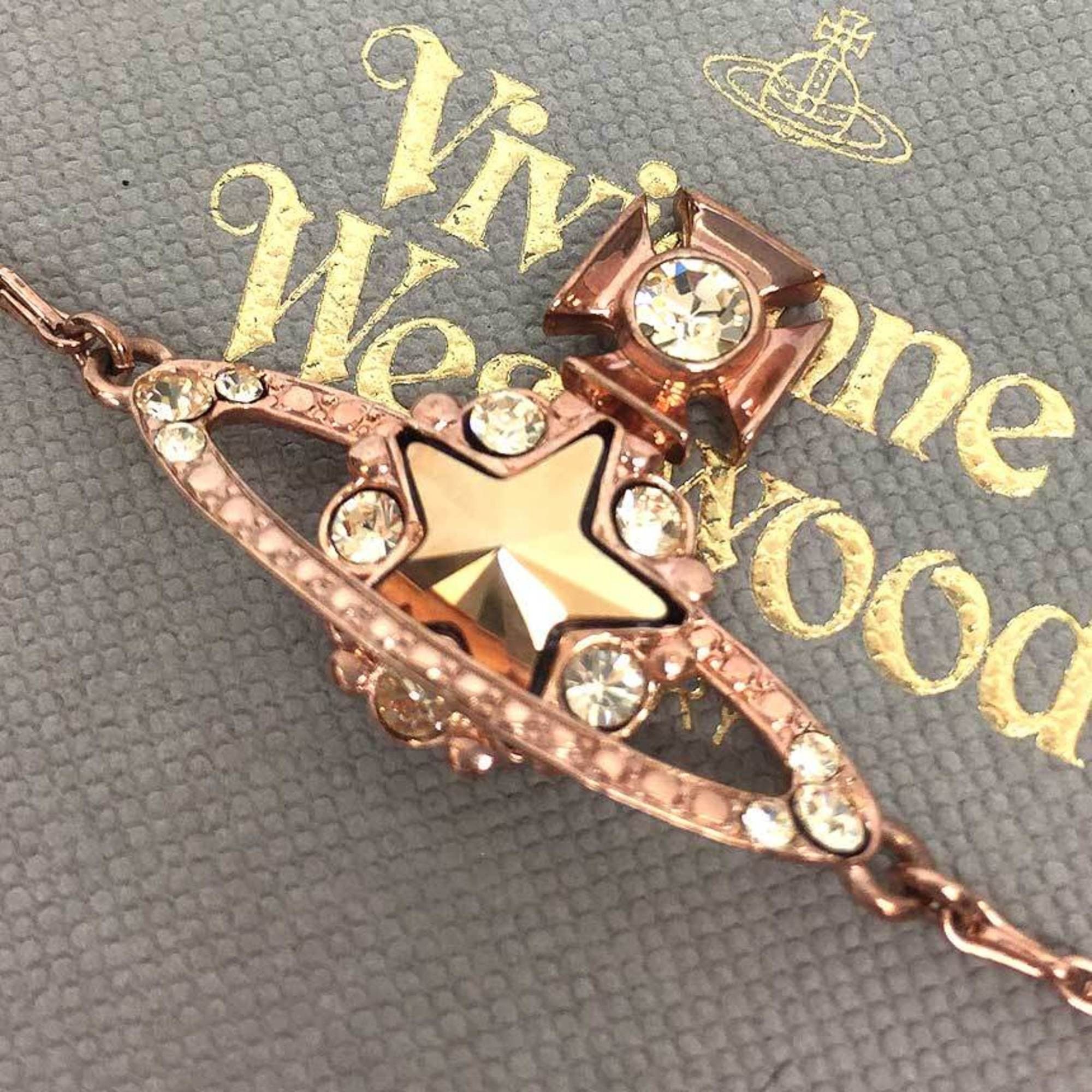 Vivienne Westwood Vivienne Westwood Orb Bracelet Star Astrid ORB Chain Pink Gold Size ONE SIZE - 1 Thumbnail