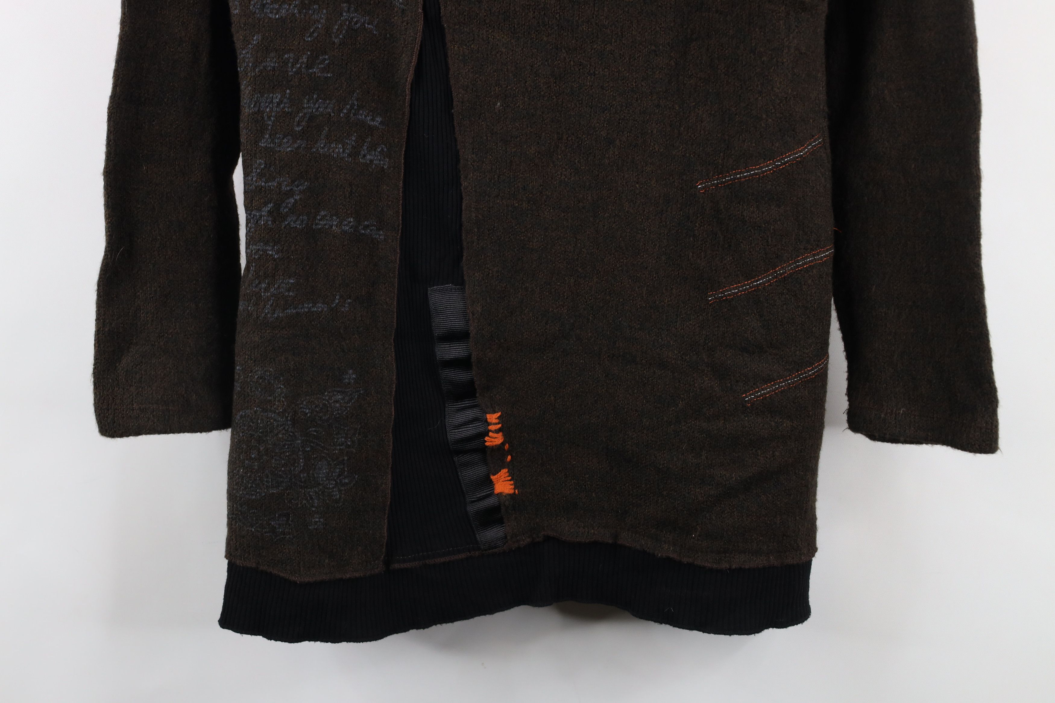 Vintage Vintage 90s Streetwear Patchwork Art Flower Tunic Sweater Size L / US 10 / IT 46 - 3 Thumbnail