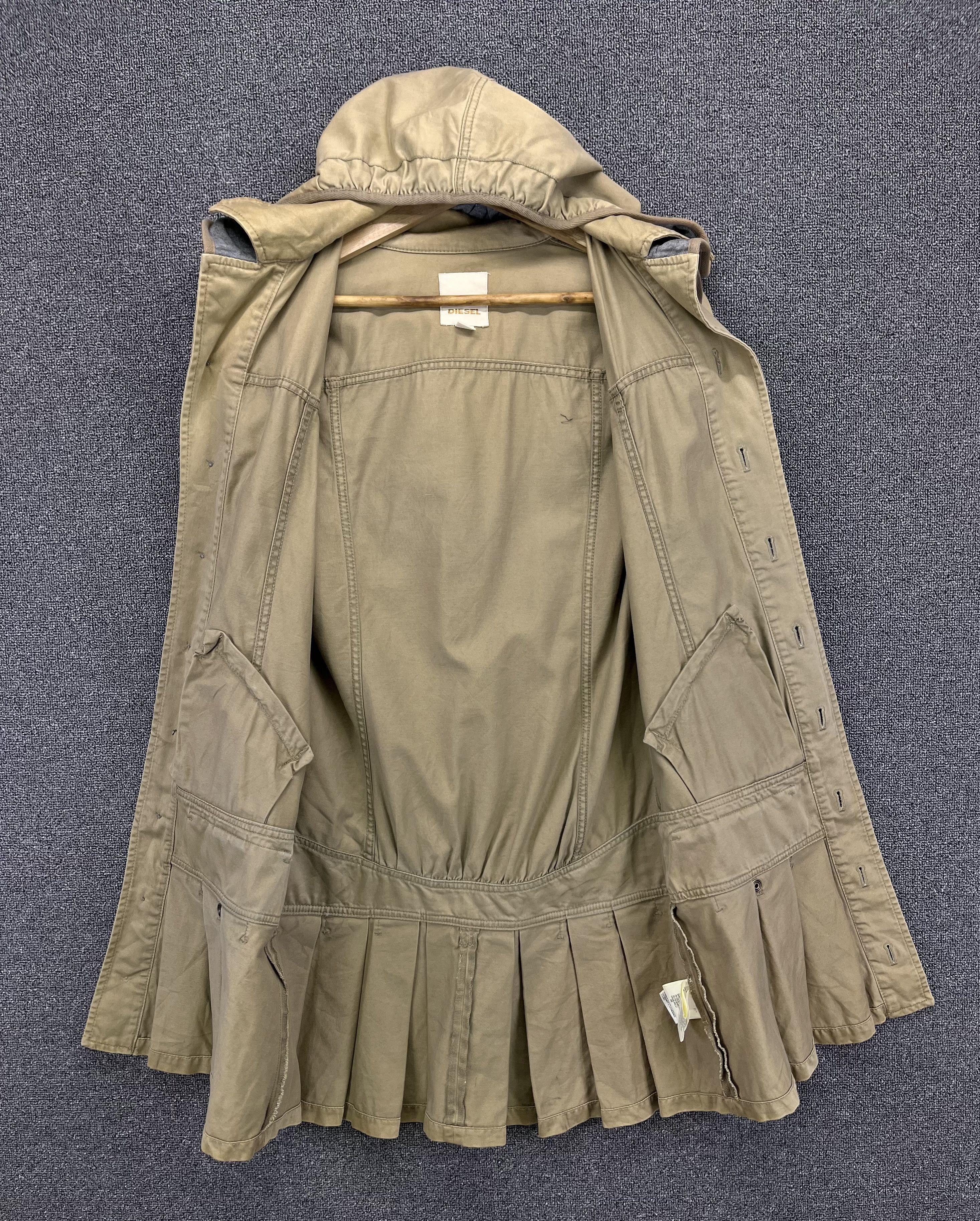 Diesel Vintage Diesel Hoodie Rare Punk Style Long Jacket Size M / US 6-8 / IT 42-44 - 7 Thumbnail