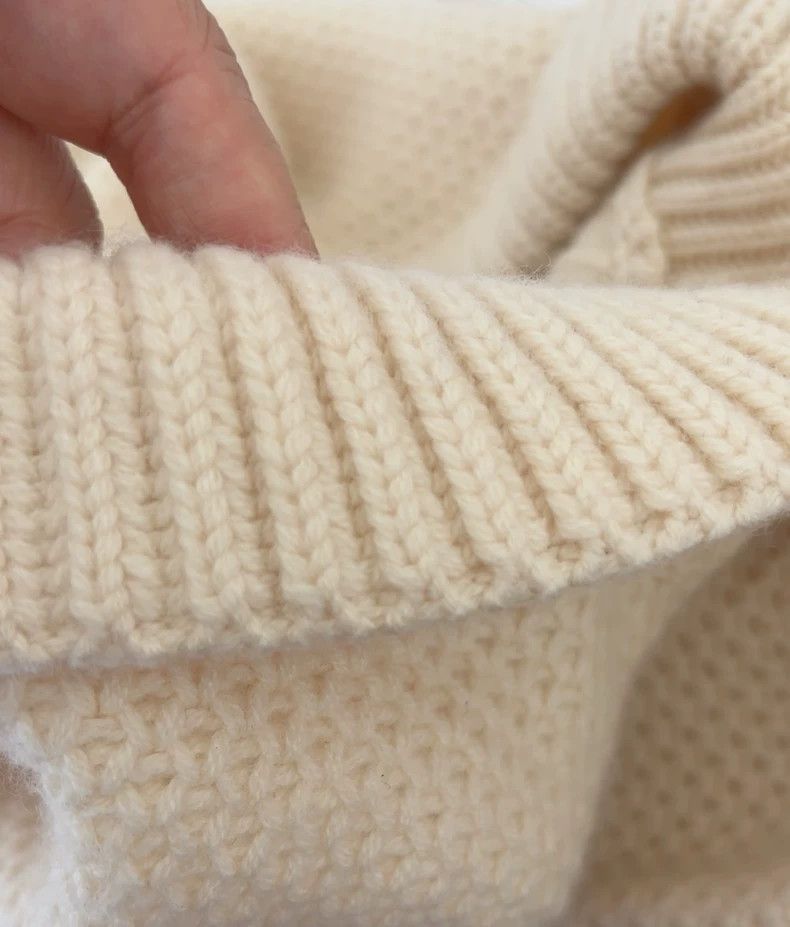 Ermenegildo Zegna Loro Piana Cream Cashmere Sweater- Size US L / EU 52-54 / 3 - 6 Thumbnail
