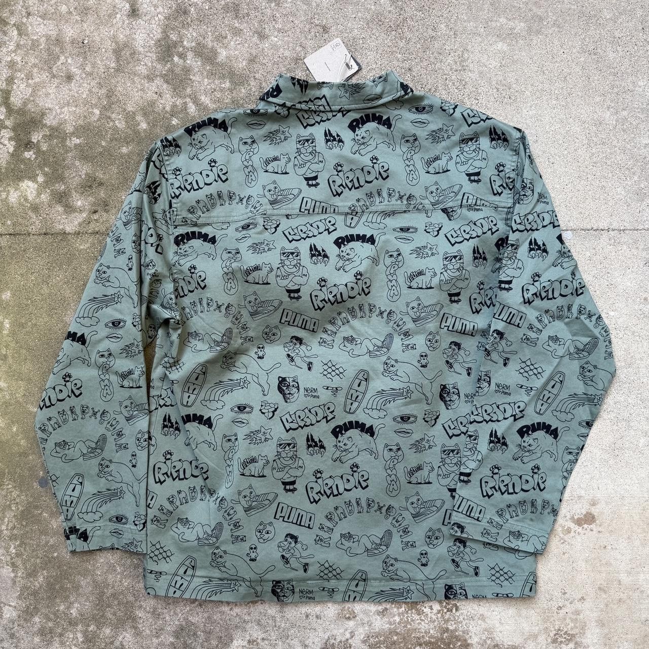 Puma RIPNDIP Puma sketch jacket shirt shacket sz L Size US L / EU 52-54 / 3 - 5 Thumbnail