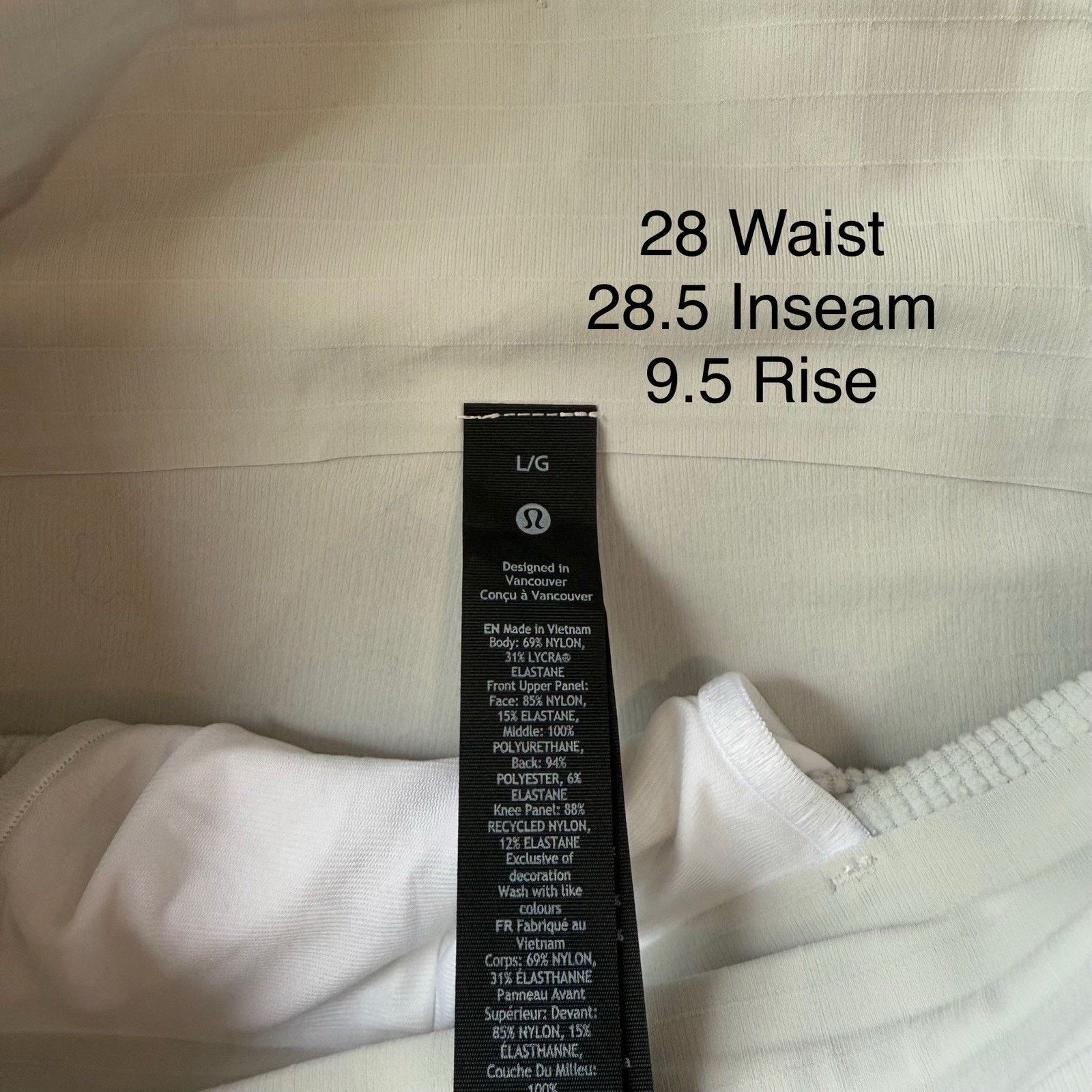 Lululemon Lululemon Pants Large Gray White Lightweight Legging Running Size 28" / US 6 / IT 42 - 5 Thumbnail
