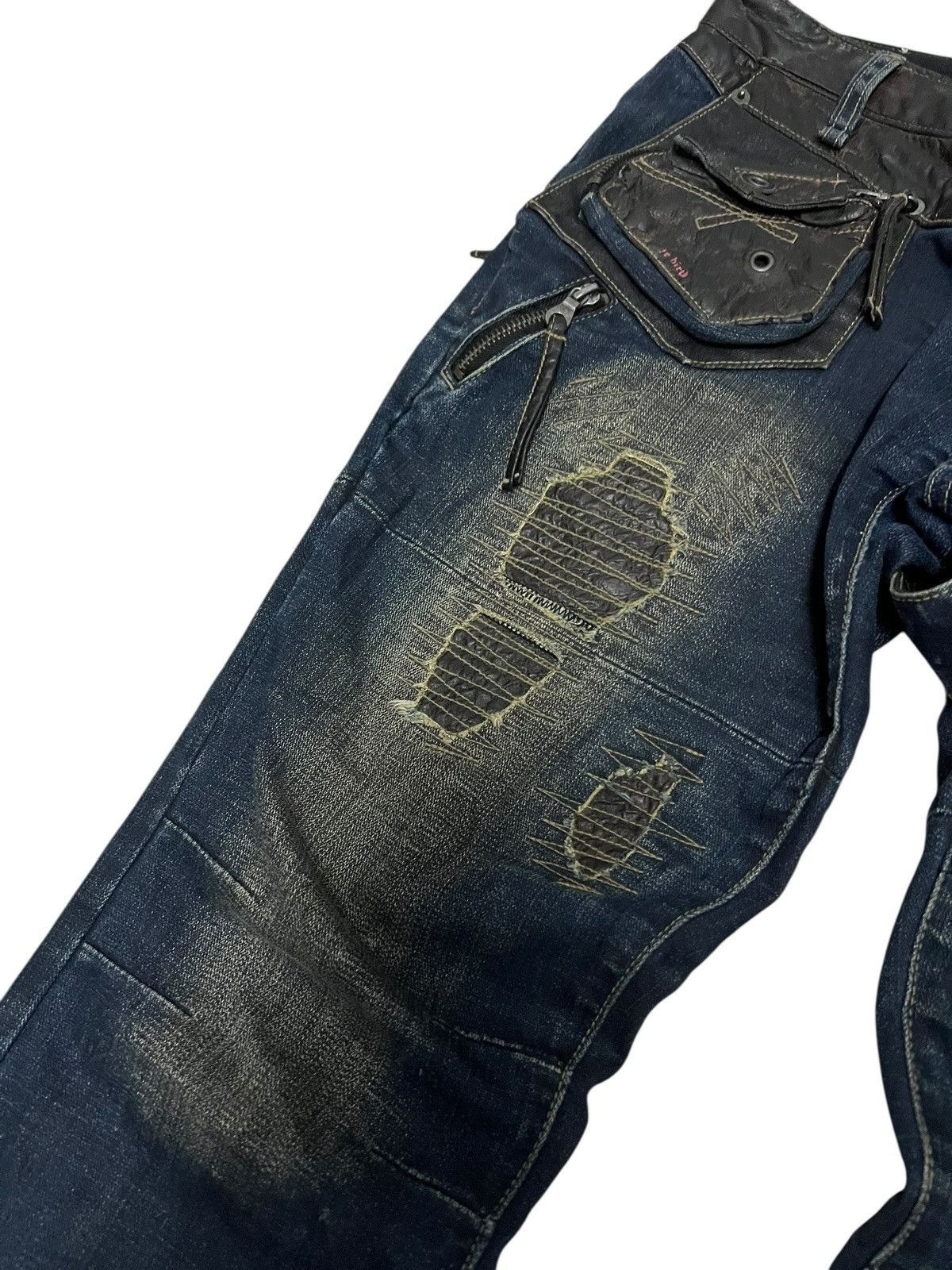 If Six Was Nine 🔥Very Rare PPFM Like If Six Was Nine Style Patchwork Jean Size US 33 - 8 Thumbnail