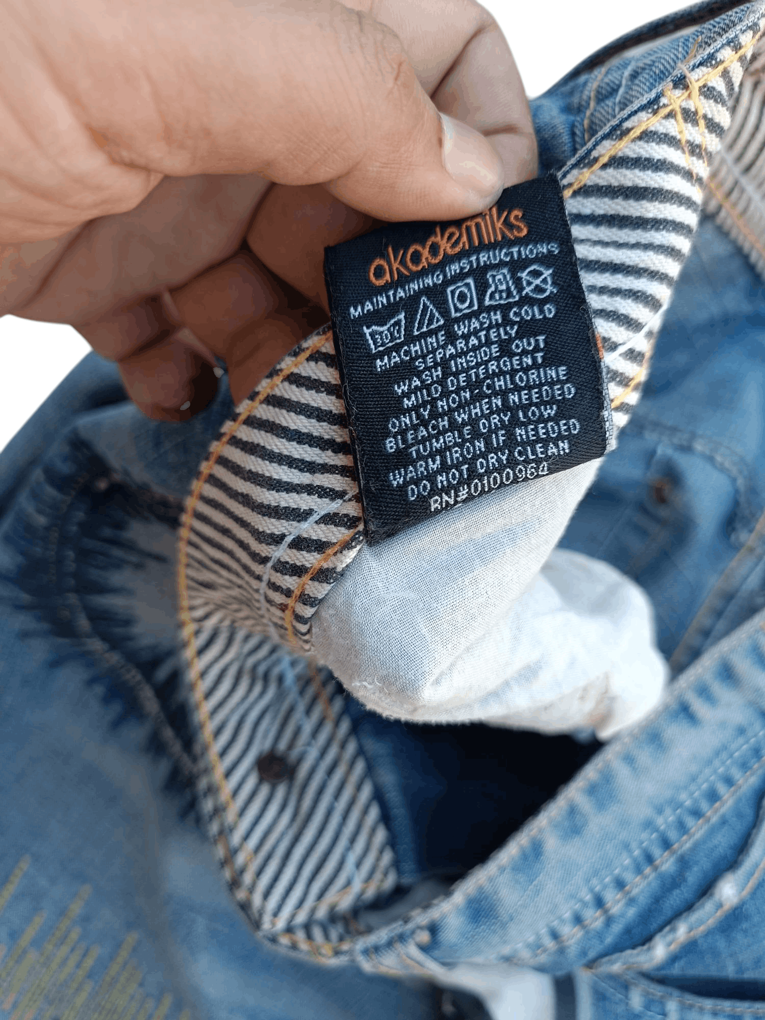 Akademiks Vintage Akademiks Loose Baggy Straight Leg Big Logo Jeans Size US 32 / EU 48 - 14 Thumbnail