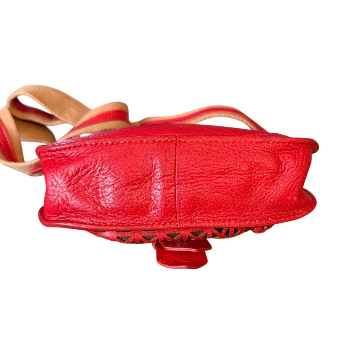 Vintage Vintage S.E.F New York small red leather crossbody bag Size ONE SIZE - 5 Thumbnail