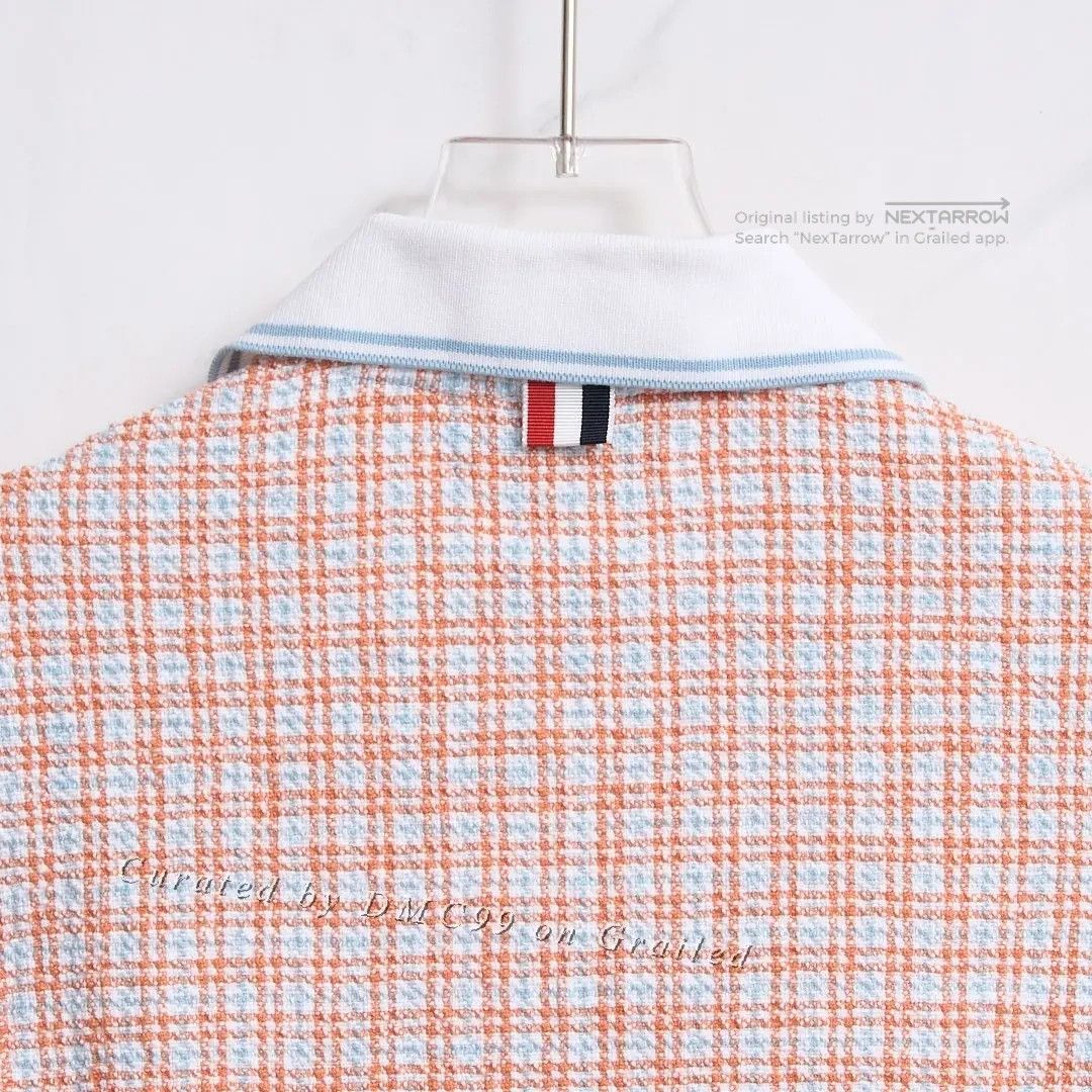 Thom Browne Thom Browne Women’s Check Polo Shirt Size M / US 6-8 / IT 42-44 - 6 Thumbnail