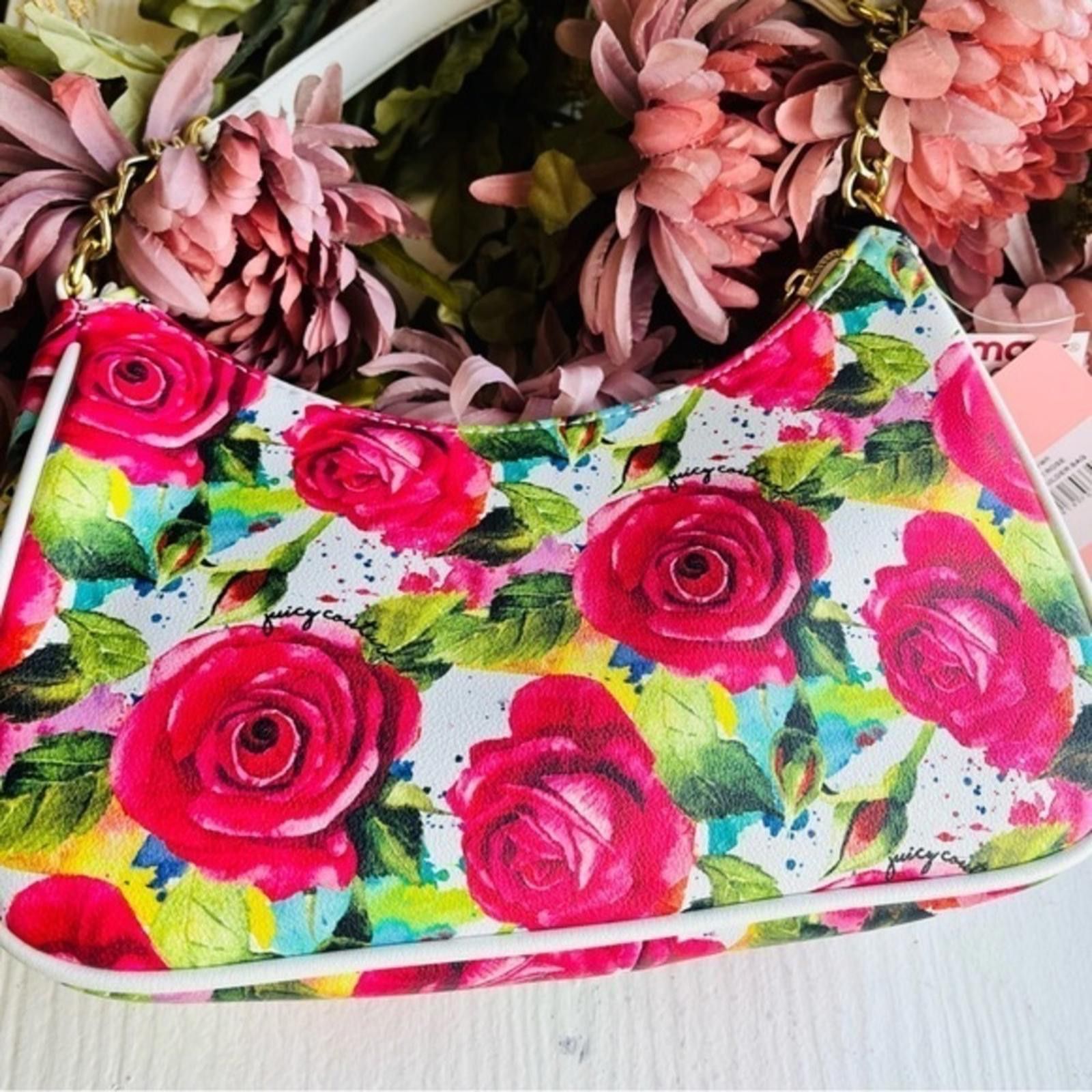 Juicy Couture Juicy Couture Floral Shoulder Bag NWT​​​​​​​​ Size ONE SIZE - 5 Thumbnail