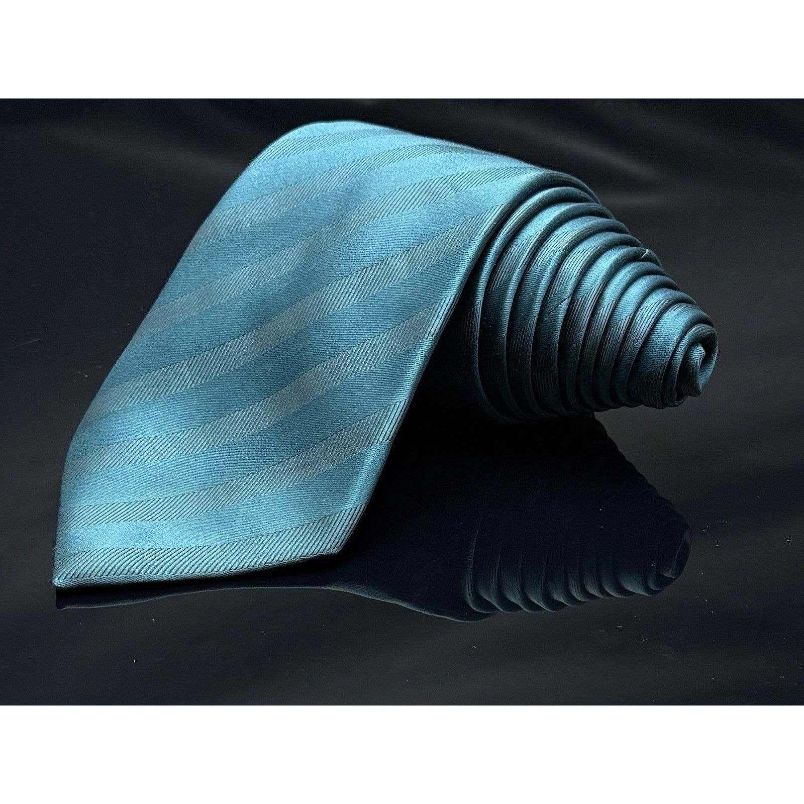 Donald Trump Donald J Trump Signature Collection Blue Striped Tie 60.5" Size ONE SIZE - 6 Thumbnail