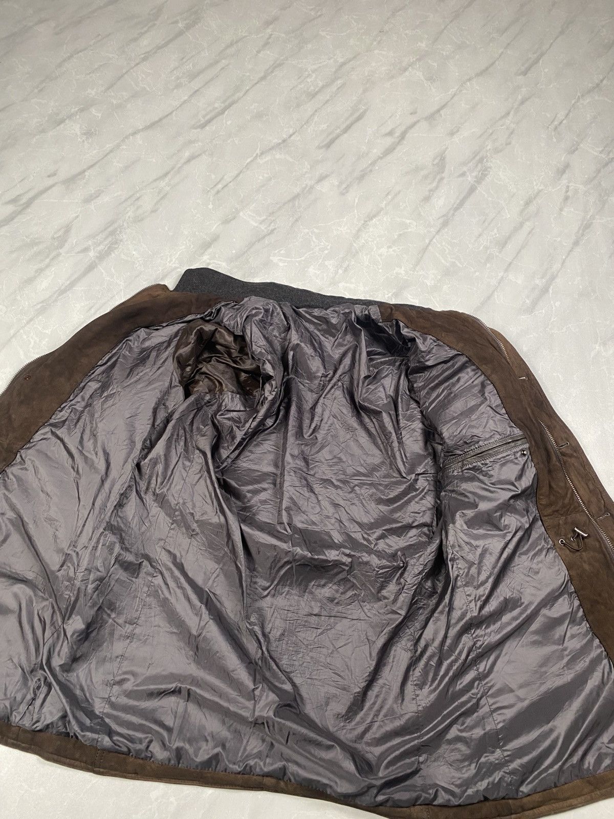 Japanese Brand Vintage Japanese Western Brown Suede Trucker Jacket Size US S / EU 44-46 / 1 - 9 Thumbnail