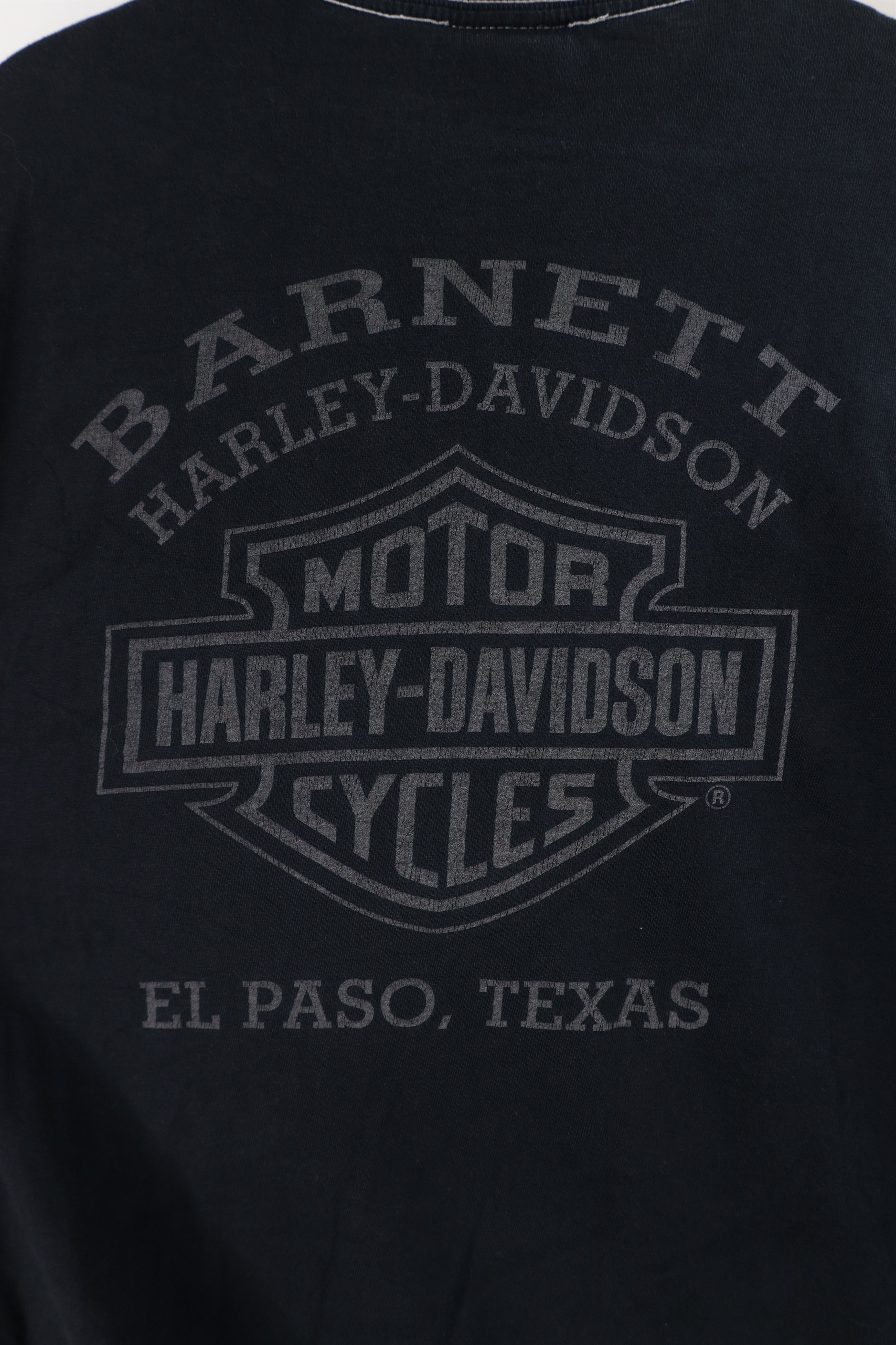 Harley Davidson × Vintage Vintage Y2K Harley Davidson Big Logo T-Shirt Black Size US L / EU 52-54 / 3 - 12 Thumbnail