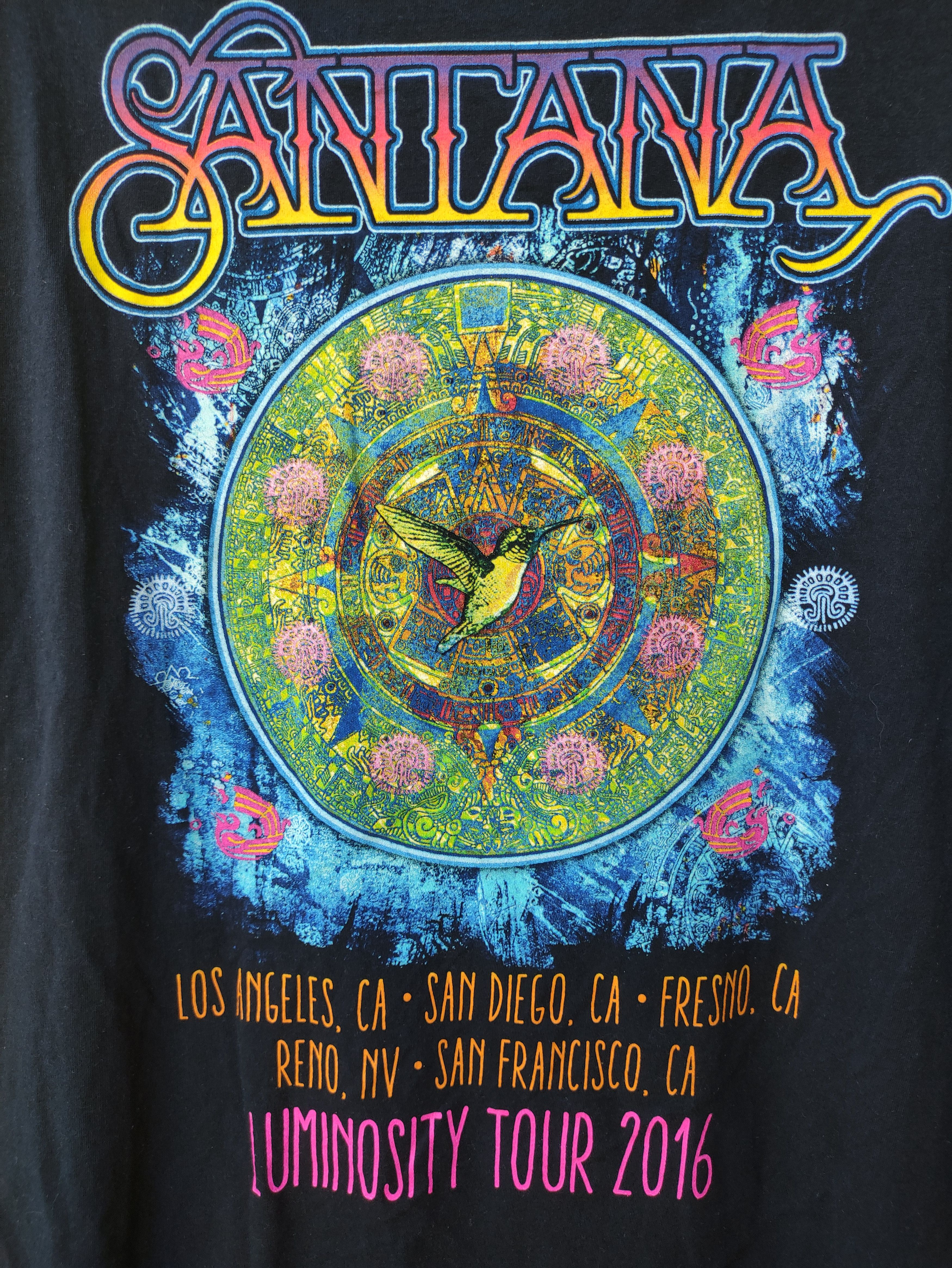 Band Tees SANTANA LUMINOSITY TOUR 2016 TEE Size US XL / EU 56 / 4 - 4 Thumbnail