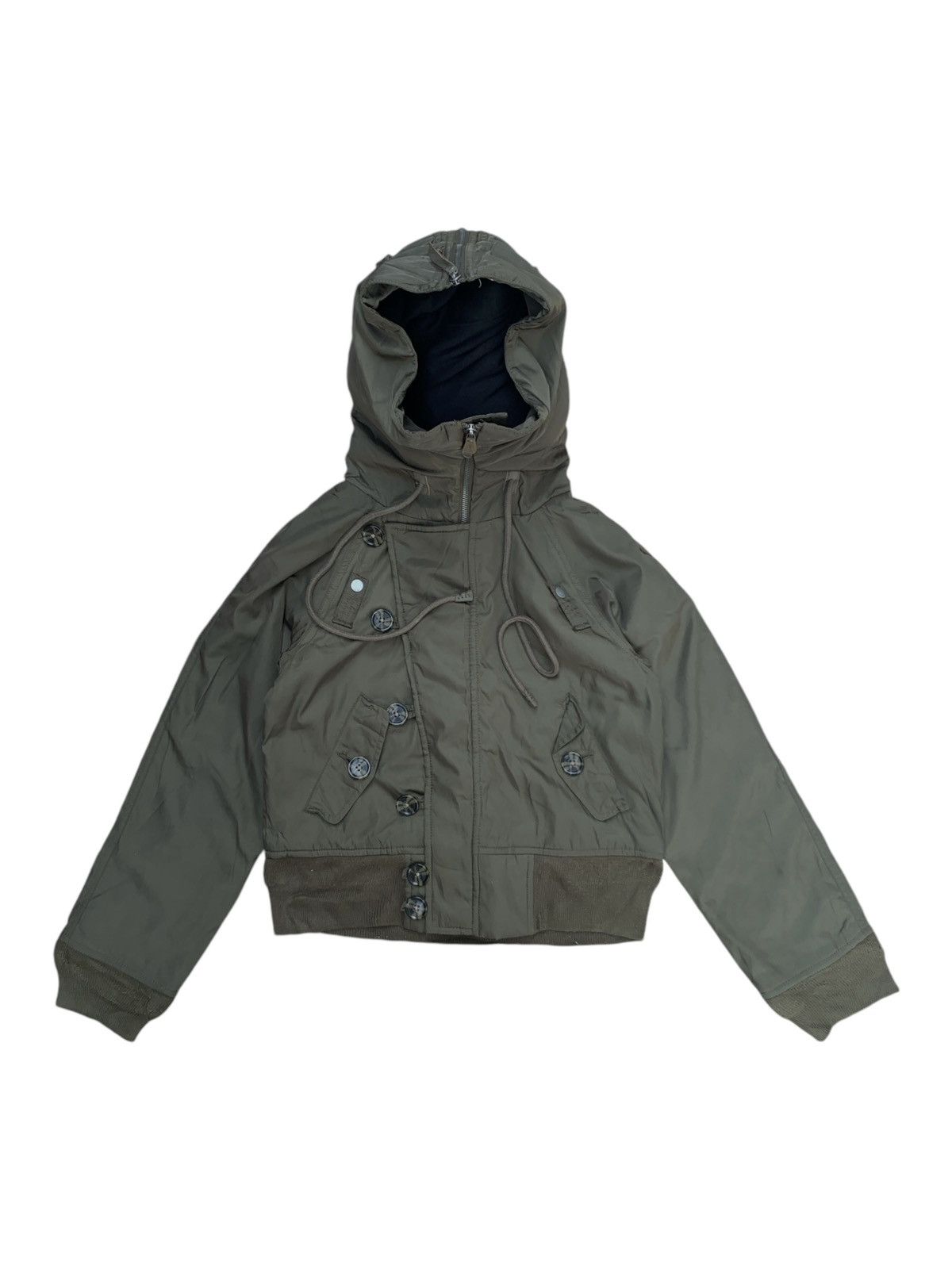 2000s Diesel - Apocalypse N2B hooded Jacket Military Vkei