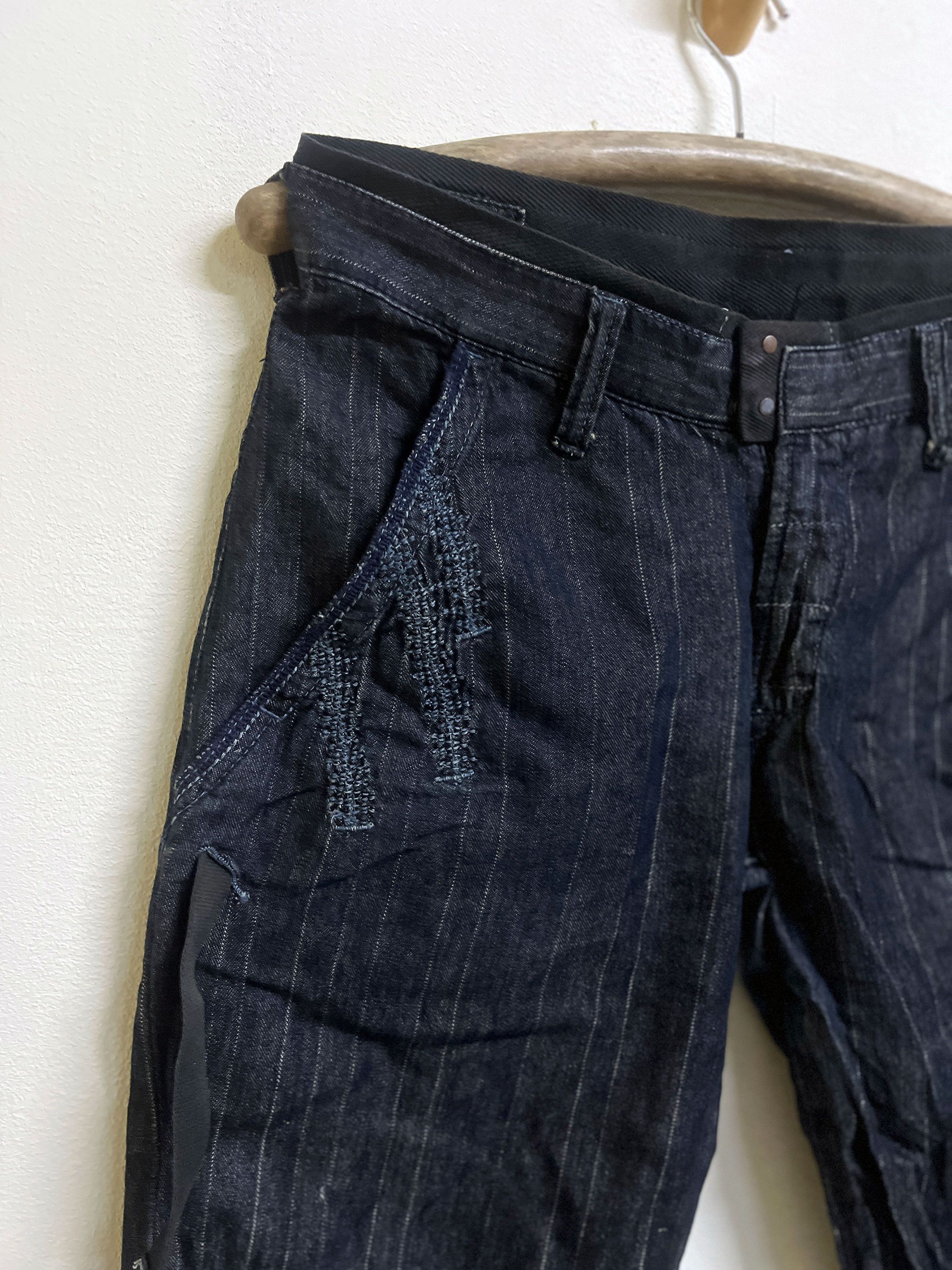 Marithe + Francois Girbaud Marithe Crafted Boro Shashiko Japan Styles Size US 32 / EU 48 - 2 Thumbnail