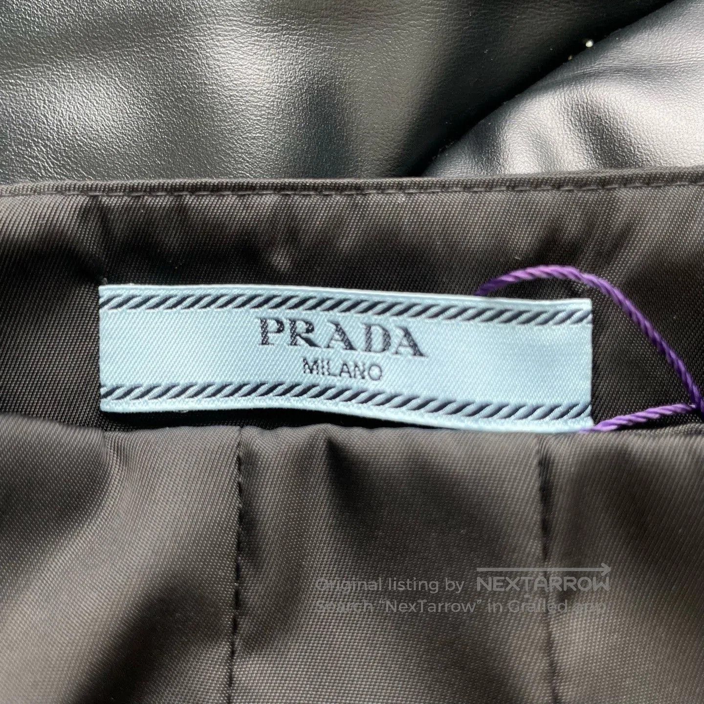 Prada PRADA Lightweight Recycled Nylon Wrap Skirt. Size 37" - 4 Thumbnail