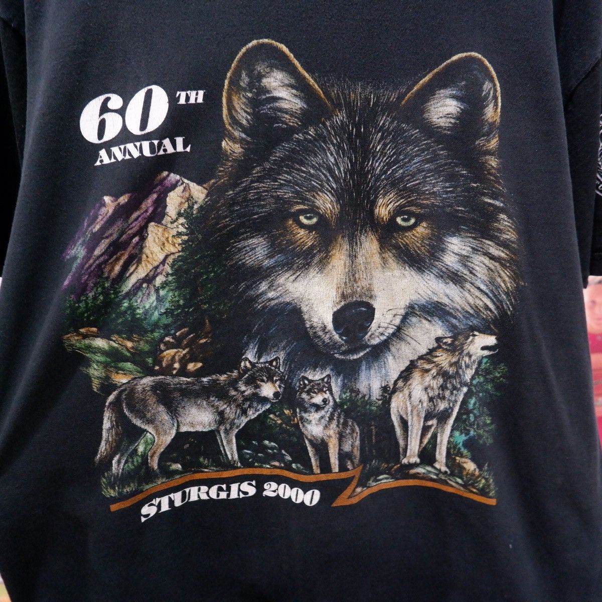 Vintage Sturgis Wolf 2000 VTG T Shirts Size US L / EU 52-54 / 3 - 3 Thumbnail
