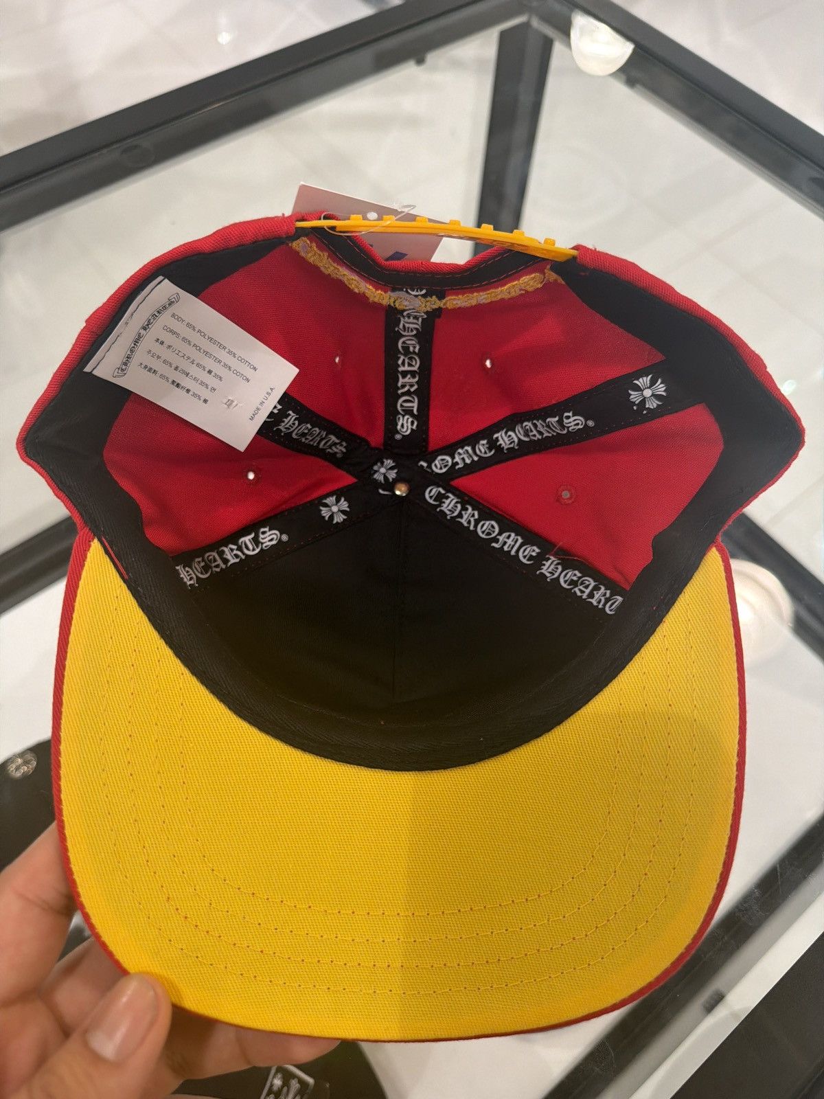 Chrome Hearts Chrome Hearts CH 5 Panel Red Hat Size ONE SIZE - 4 Thumbnail