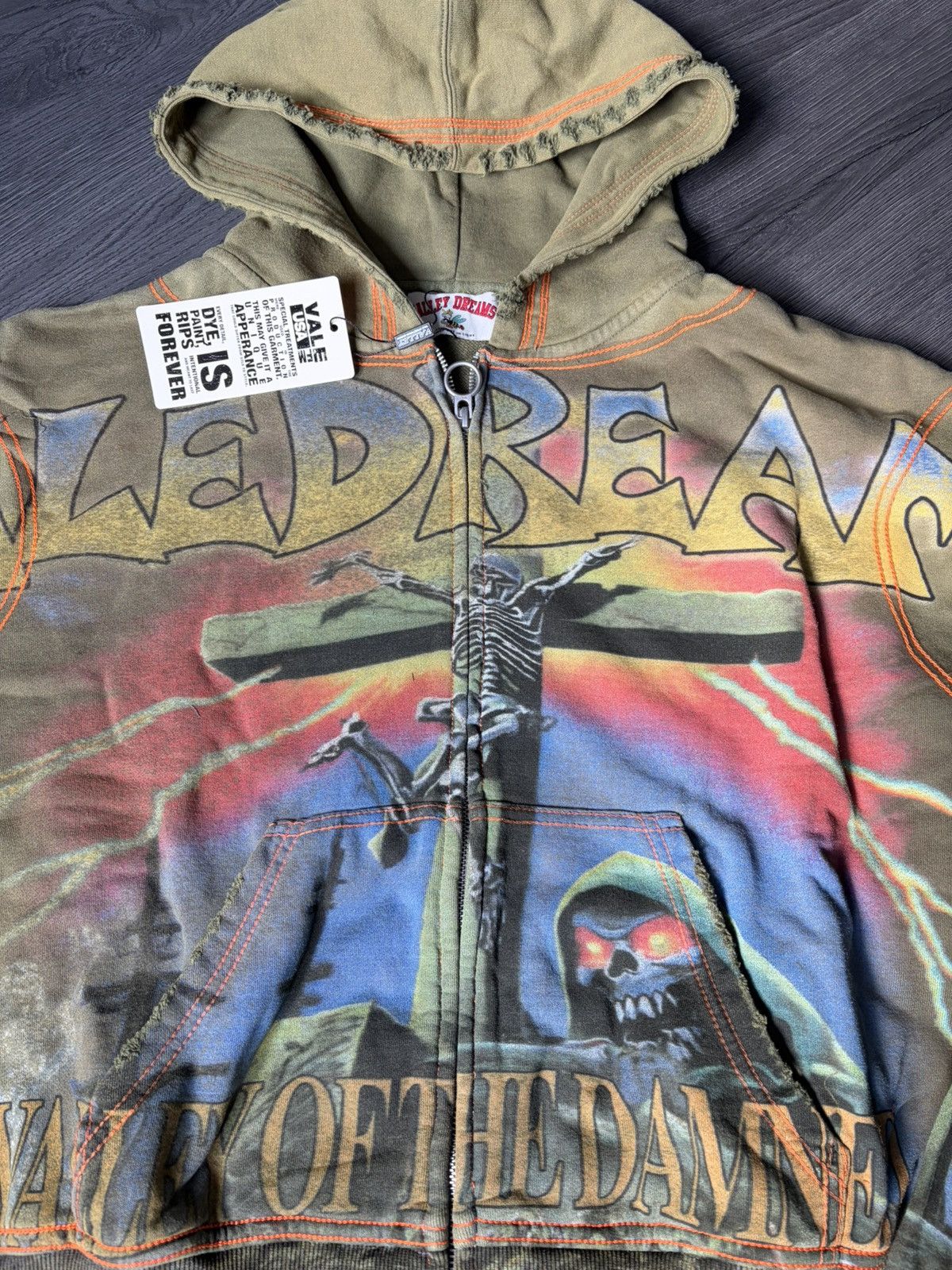 Vale Vale forver valley of the damned zip up sz L Size US L / EU 52-54 / 3 - 2 Thumbnail