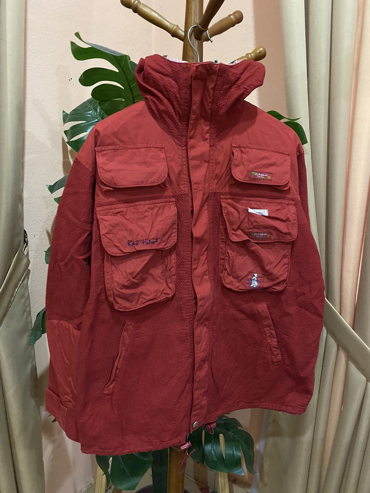 Karl Helmut Karl Helmut Vintage Red Utility Jacket Size US L / EU 52-54 / 3 - 3 Thumbnail