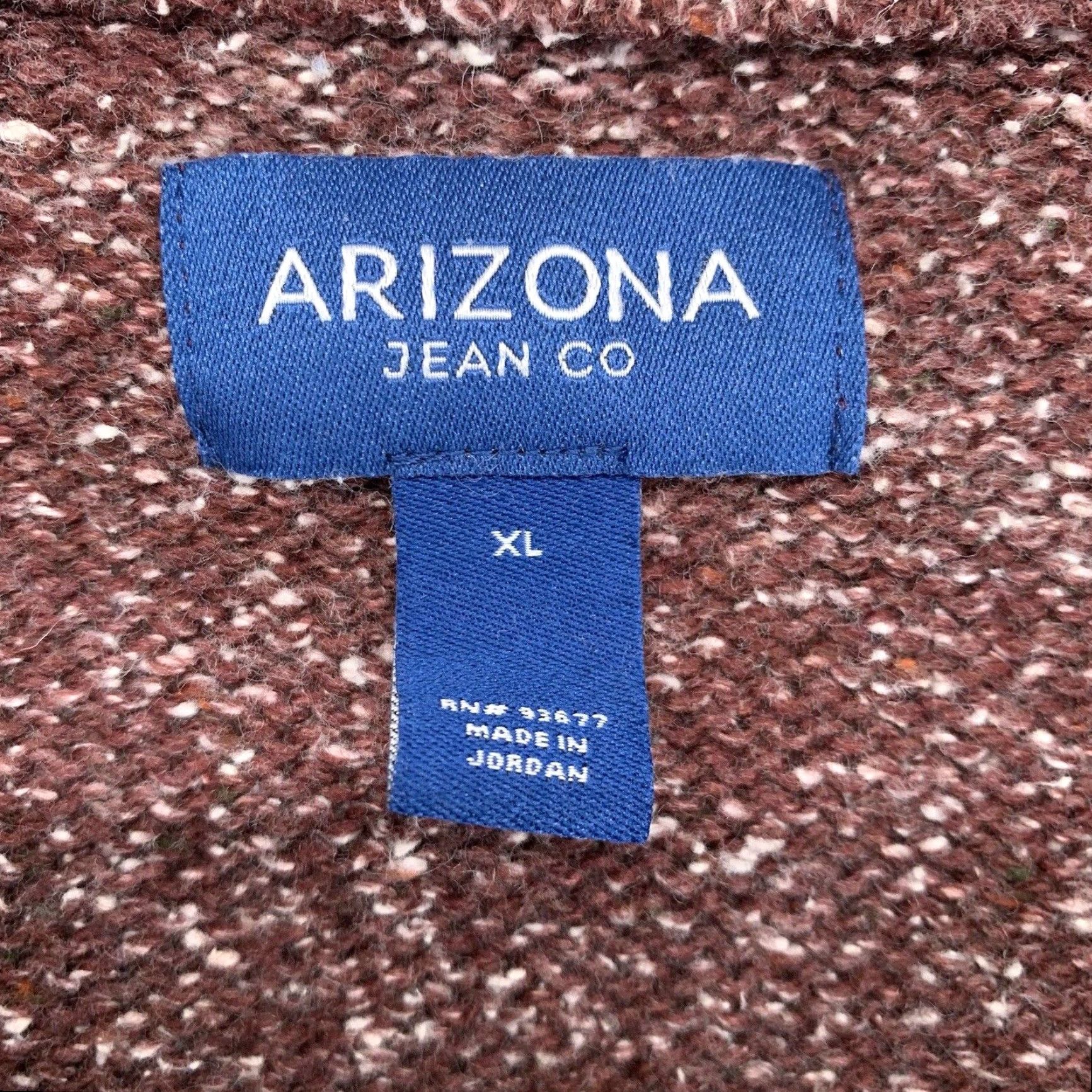 Vintage VINTAGE Arizona Jean Co Sweater Shirt Men XL Marled Purple Oversized Cardigan Bohemian 90s Mens Size US XL / EU 56 / 4 - 6 Thumbnail