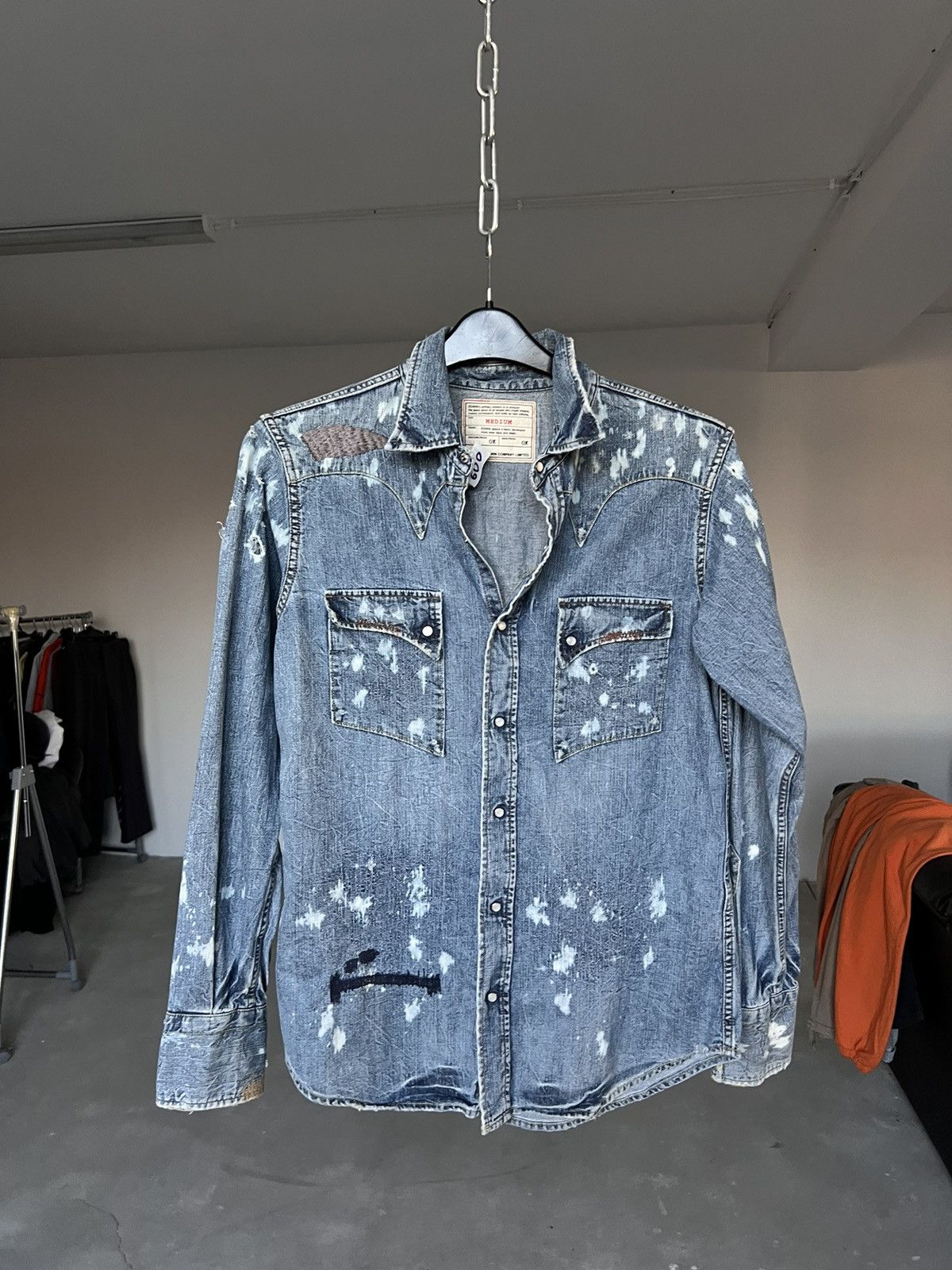 Edwin × Vintage Vintage Edwin Distressed Japanese Shirt Size US M / EU 48-50 / 2 - 5 Thumbnail