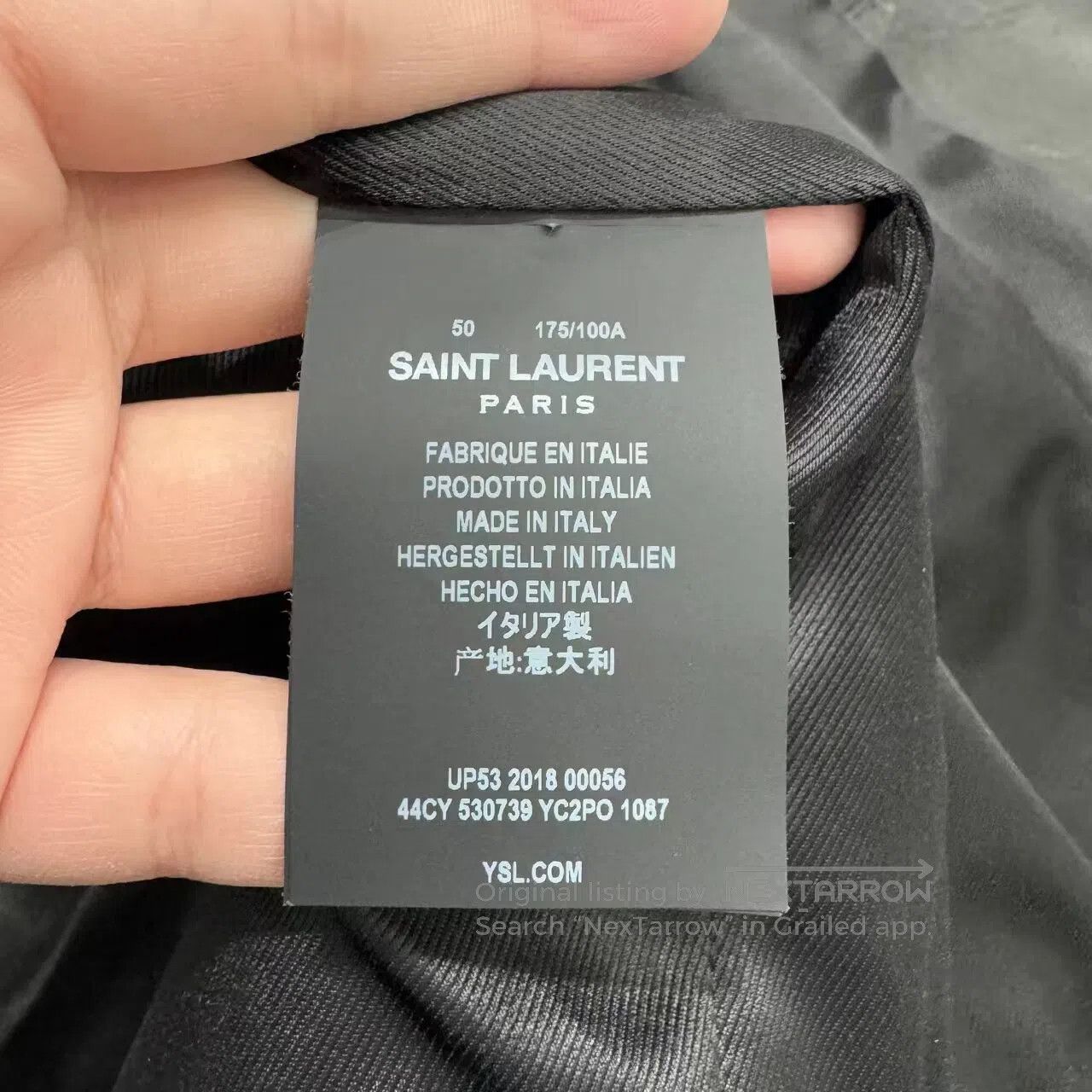Saint Laurent Paris Saint Laurent Paris Logo rivet; sheepskin locomotive jacke Size US M / EU 48-50 / 2 - 5 Thumbnail