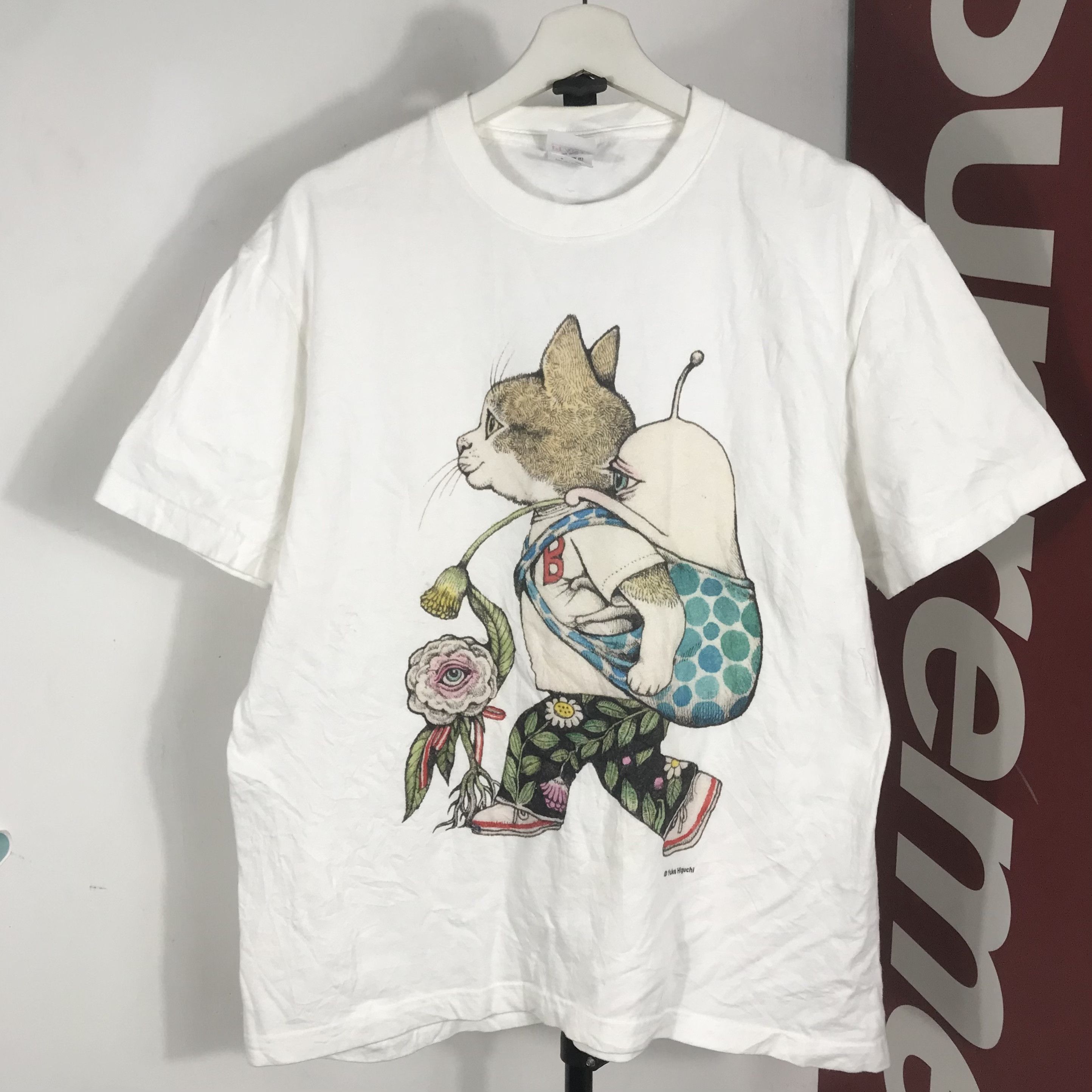 Vintage RARE vintage Yuko Higuchi plant tee artwork phototee Shirt Size US L / EU 52-54 / 3 - 1 Thumbnail
