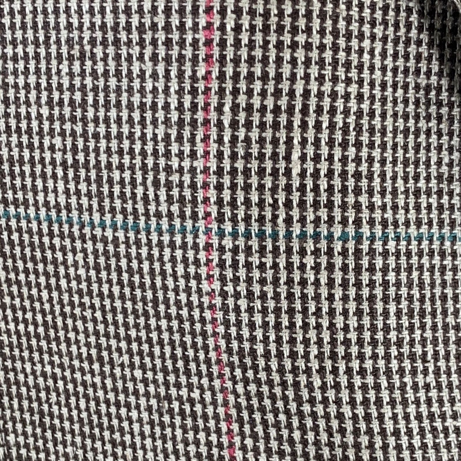 Other Size 42 Brown Cream Houndstooth Single Breasted Sport Coat Size 42R - 2 Thumbnail