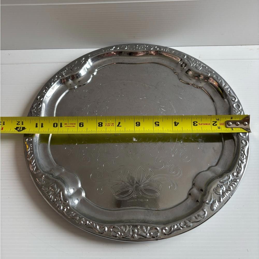 Designer Vintage 25th Anniversary Abbott of England Metal Tray Size ONE SIZE - 2 Thumbnail