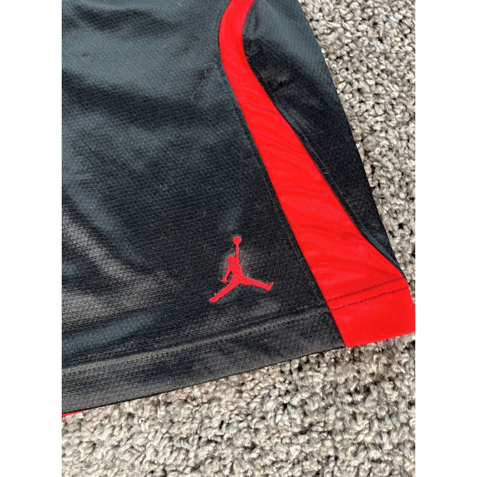 Jordan Brand Air Jordan Basketball Shorts Mens M Black Red Jumpman Baggy Warm Up Size US 31 - 5 Thumbnail