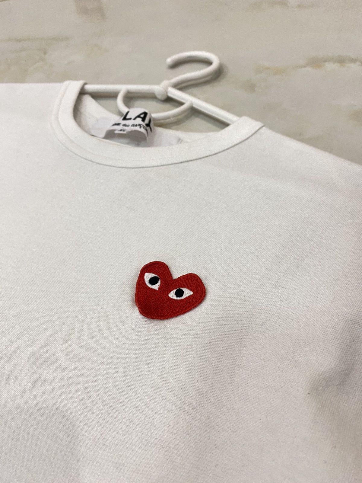 Comme des Garcons PLAY × Japanese Brand Comme Des Garsons Play T-shirt Logo Heard Red Size XL / US 12-14 / IT 48-50 - 4 Thumbnail