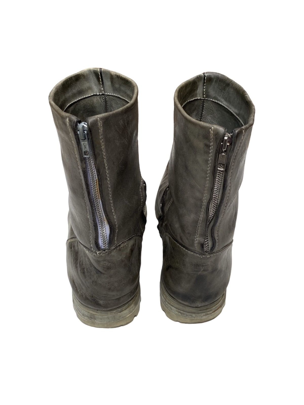 Carol Christian Poell CCP AW05 SAFE Double-Zip Tank Sole Horse Leather Boots Size US 11 / EU 44 - 13 Thumbnail