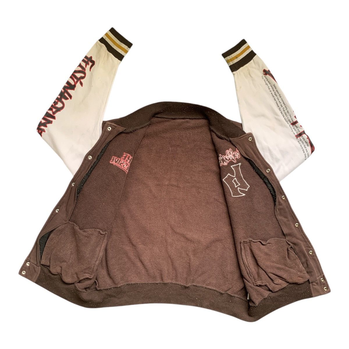 Japanese Brand Rare Design B One Soul Varsity Jacket Size US L / EU 52-54 / 3 - 3 Thumbnail