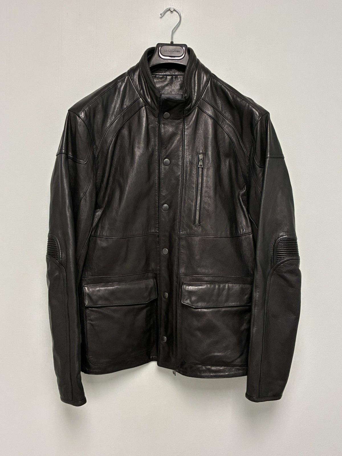 John Varvatos Leather Moto Size EU 54 USA 44 Size US L / EU 52-54 / 3 - 10 Thumbnail