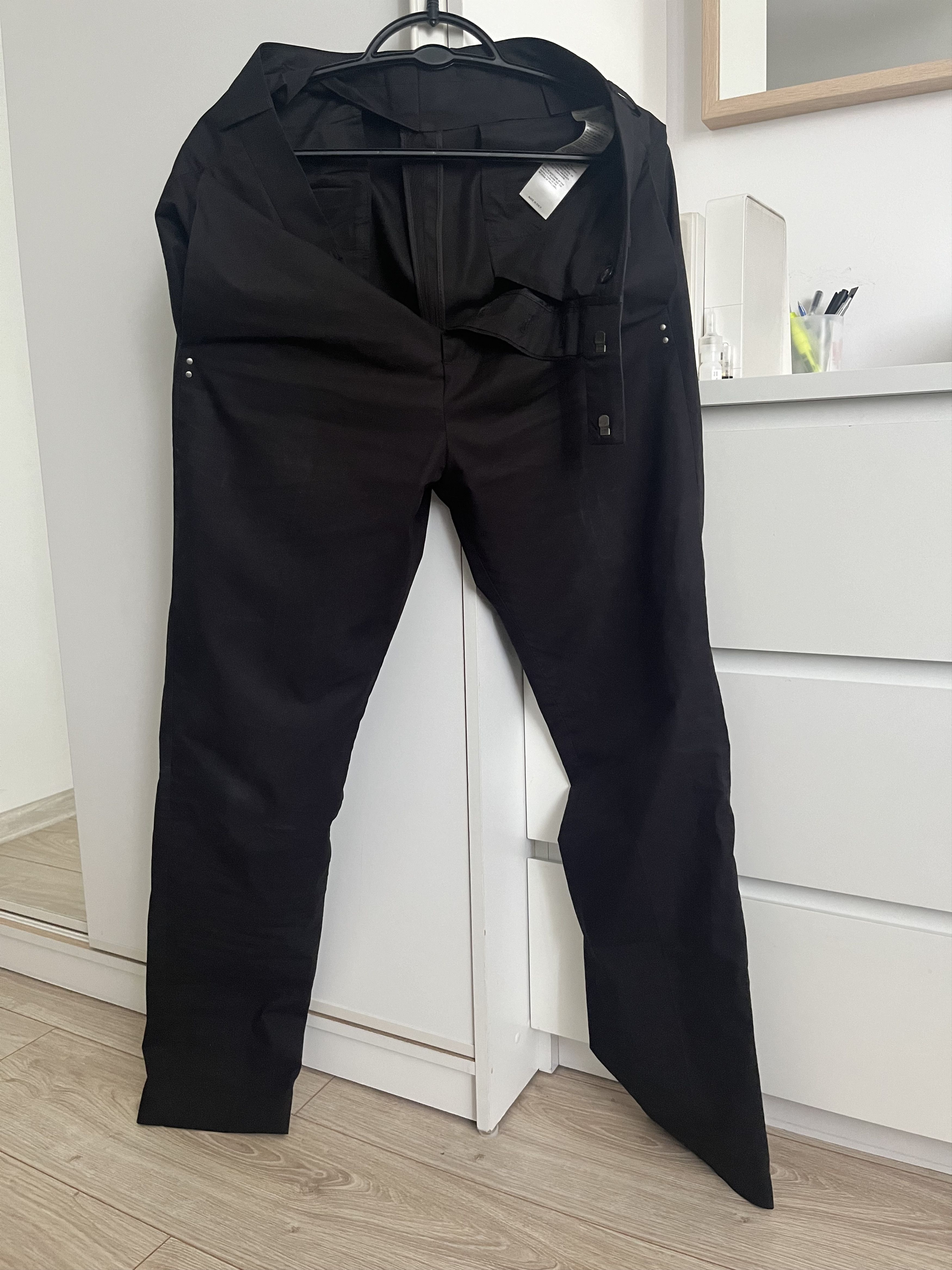 image of Rick Owens Fogachine Slim Astaires Long in Black, Men's (Size 30)