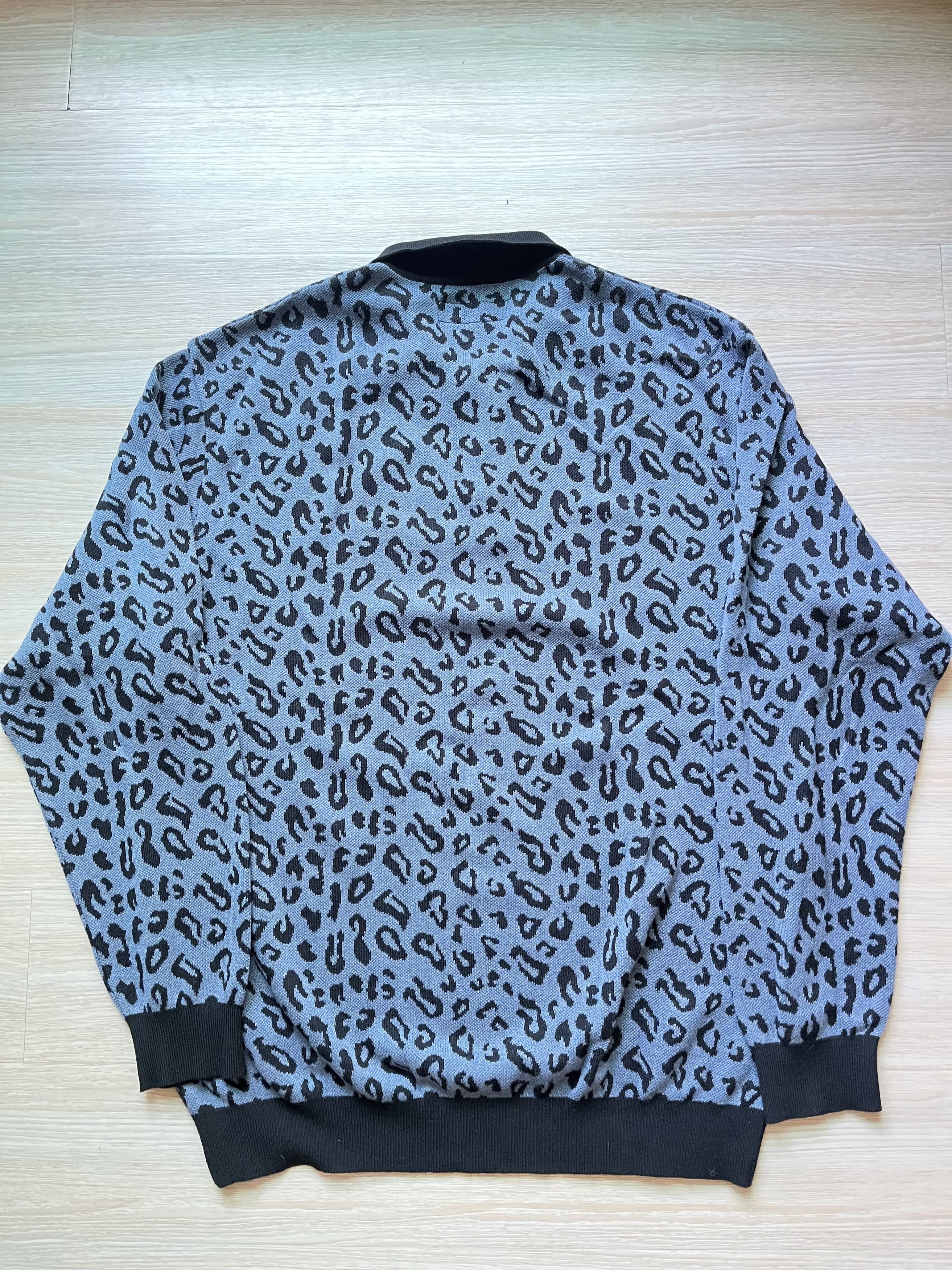 Wacko Maria Wacko Maria Leopard Knit Polo shirt Size US XL / EU 56 / 4 - 2 Thumbnail