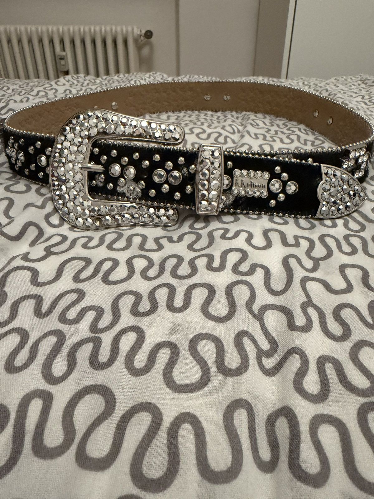 B.B. Simon B.B Simon Zafirah Chrome belt Size 34 - 2 Thumbnail