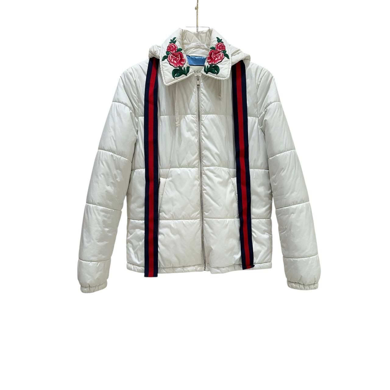 Gucci Gucci White Rose Collar Vest Puffer Jacket - Size 42 Size M / US 6-8 / IT 42-44 - 1 Thumbnail
