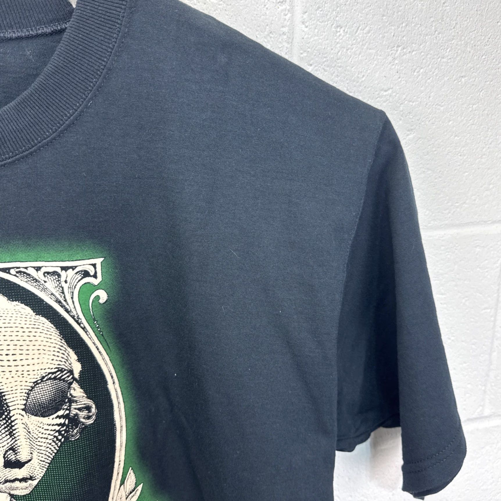 Liquid Blue VINTAGE Liquid Blue Alien New Order T-shirt Mens XL Black Cotton Graphic Print Short Sleeve Bill Clinton Hilary Clinton 90s Size US XL / EU 56 / 4 - 7 Thumbnail
