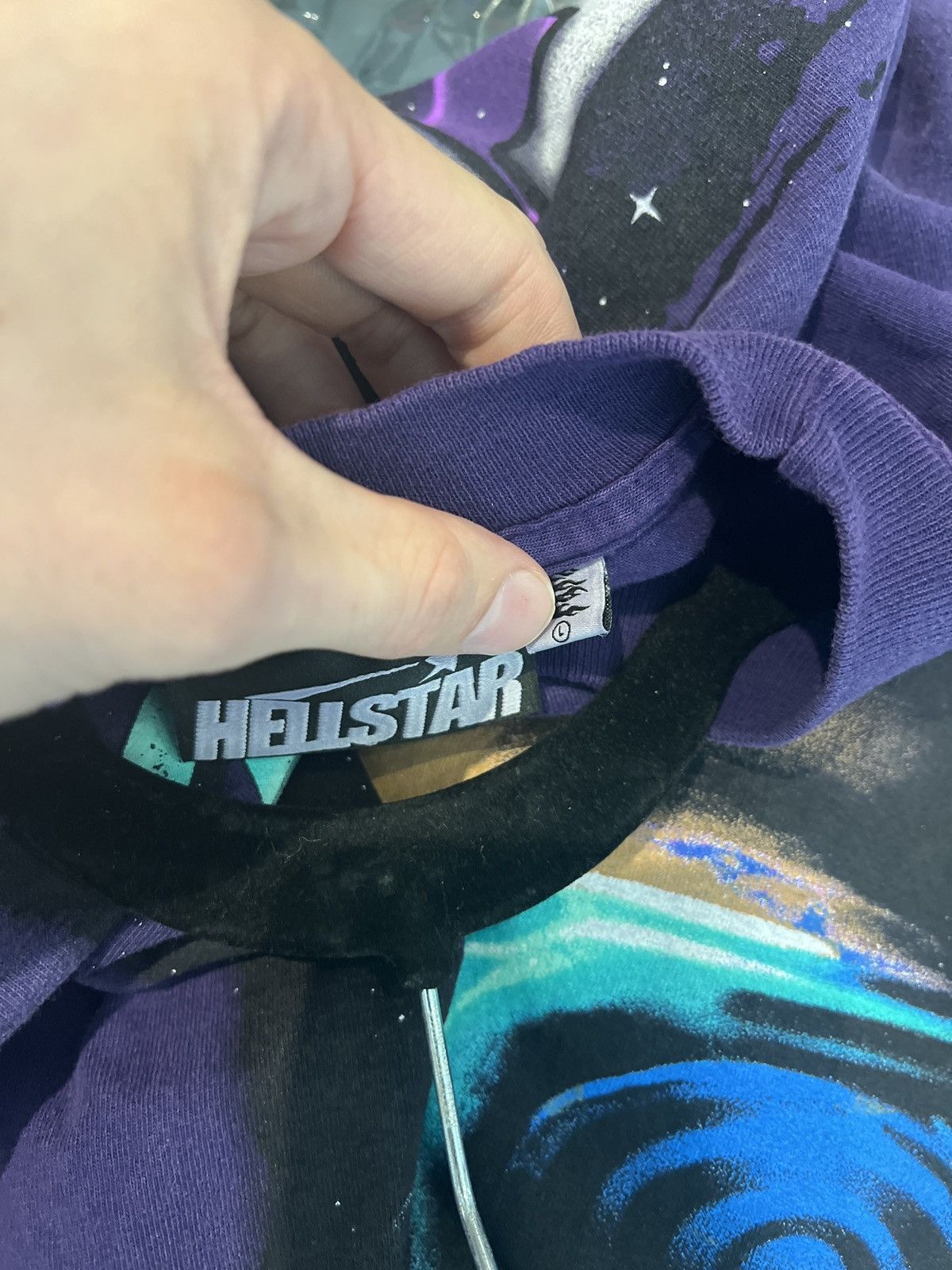 HELLSTAR Hellstar Goggles Shirt Purple Large Size US L / EU 52-54 / 3 - 3 Thumbnail