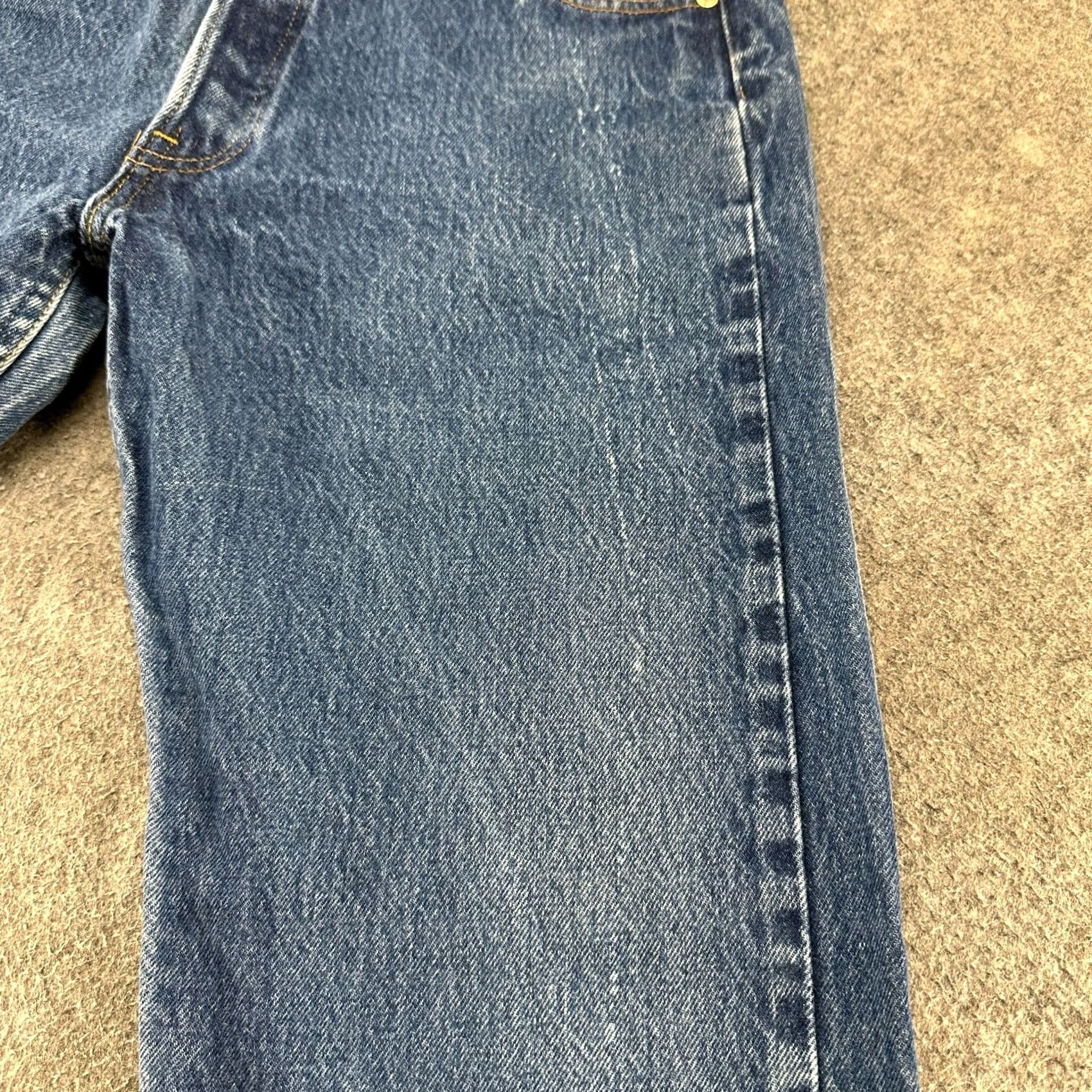 Levi's VINTAGE Levi's 501 Jeans Mens 33x34 Actual 30x31 Blue Dark Wash Straight 90s USA Mens Size US 33 - 6 Thumbnail