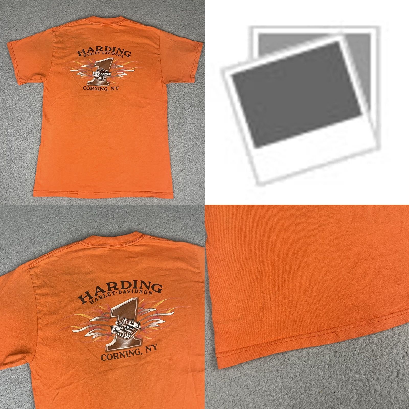 Harley Davidson VINTAGE Harley-Davidson Tshirt Adult M Orange Pocket Distressed NY Med* Shirt Mens"} Size US M / EU 48-50 / 2 - 8 Thumbnail