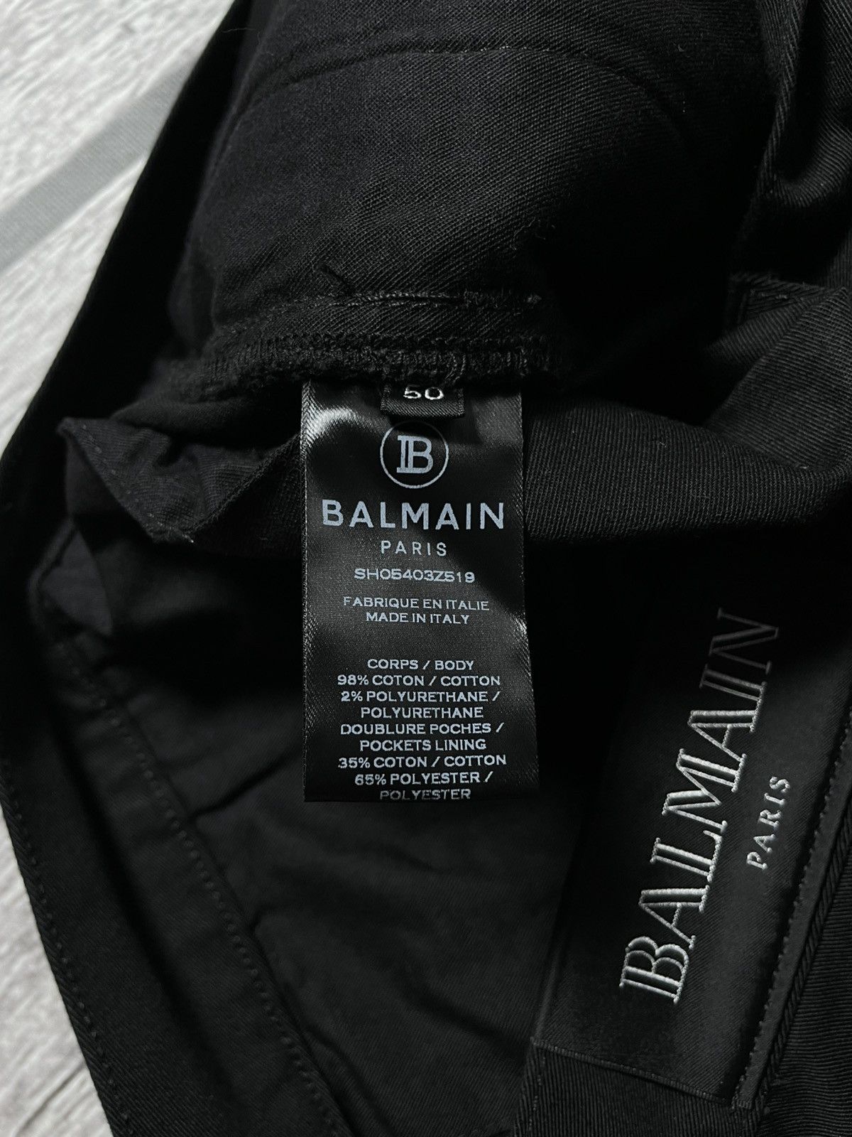 Balmain Balmain B Logo Black Chino Trousers Pants Size US 32 / EU 48 - 9 Thumbnail