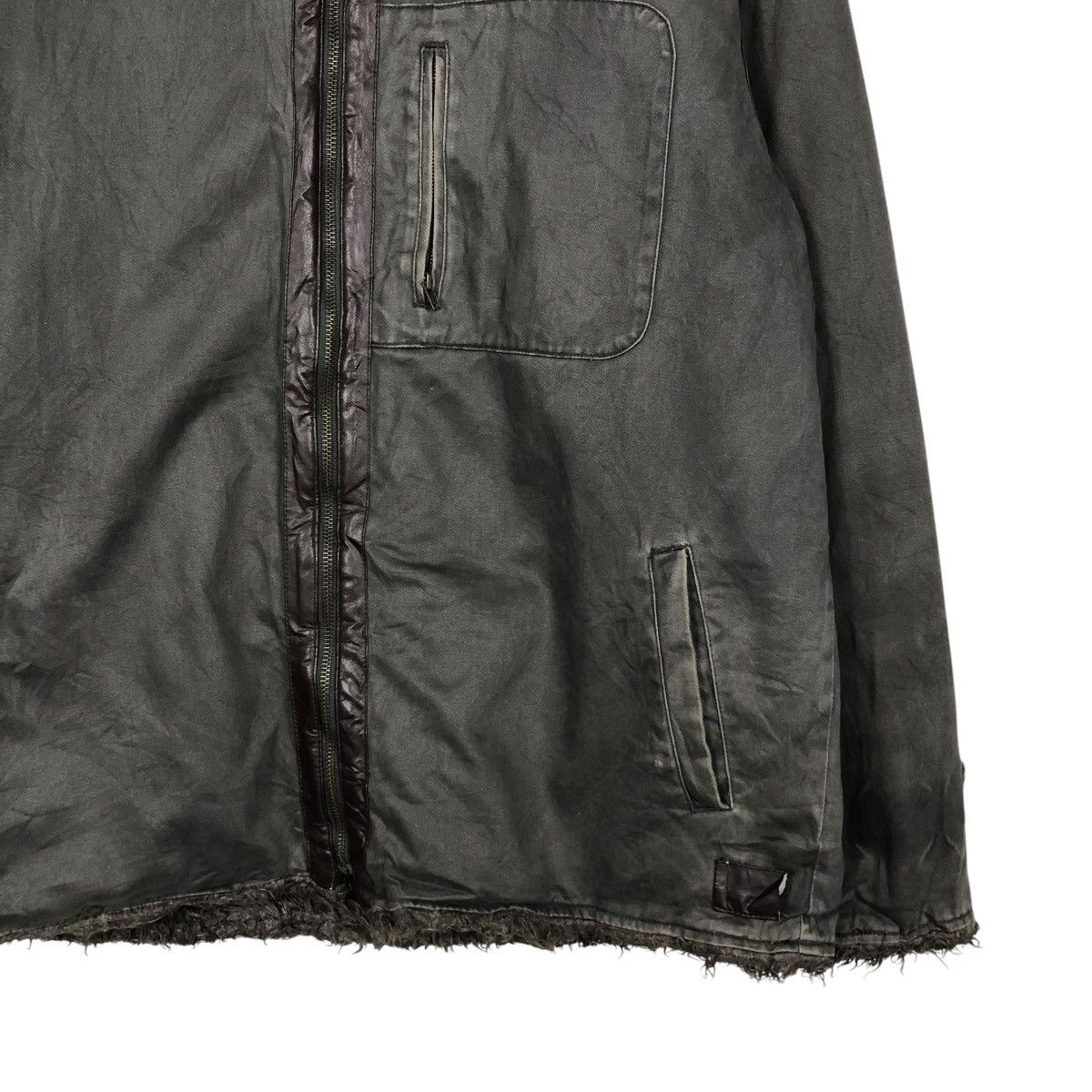 Japanese Brand 🔥VINTAGE BIKER JACKET REAL SMPL FUR BLANKET ISSEY MIYAKE Size US L / EU 52-54 / 3 - 7 Thumbnail