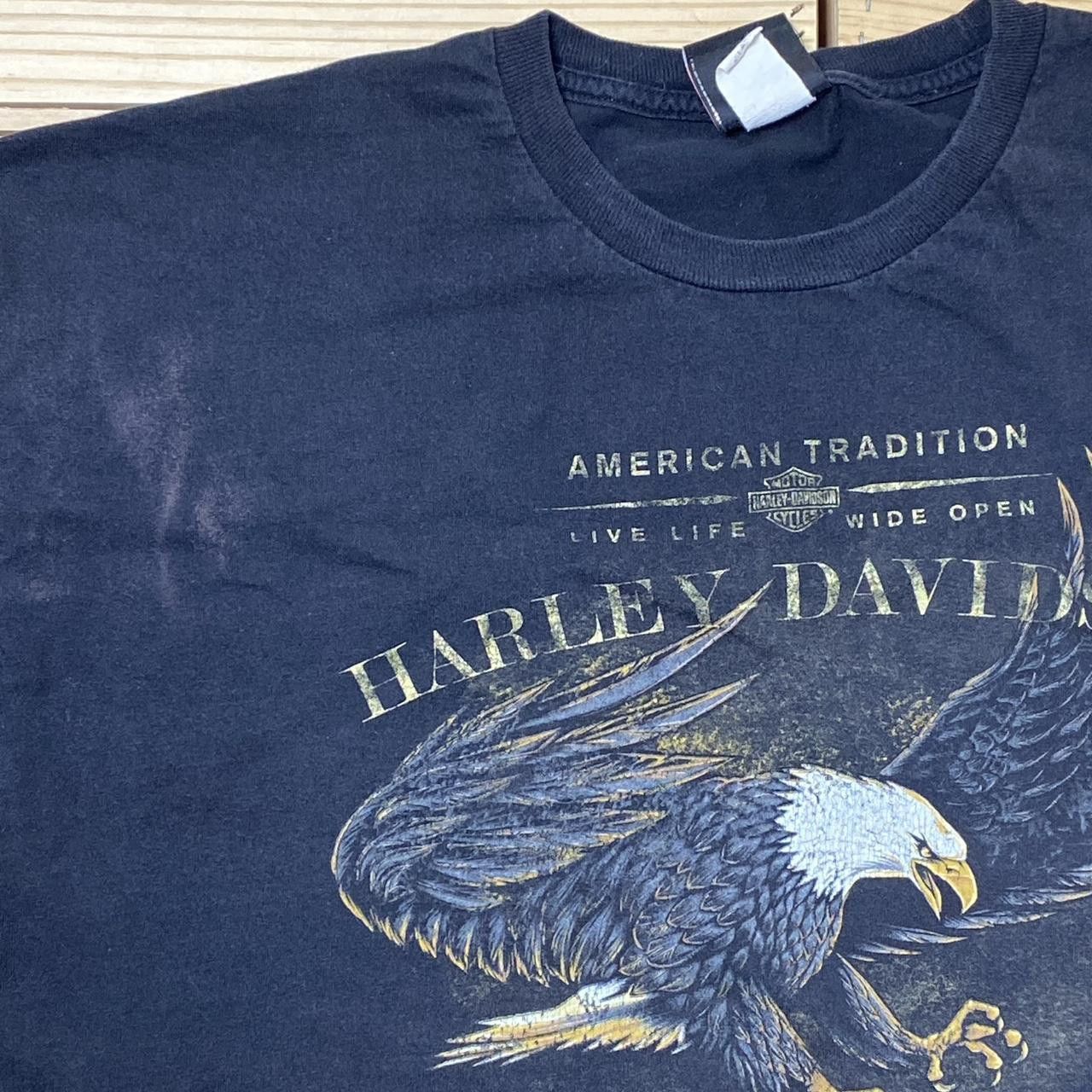 Harley Davidson Vintage Harley Davidson GA Faded Black Biker Tee Size XL Size US XL / EU 56 / 4 - 3 Thumbnail