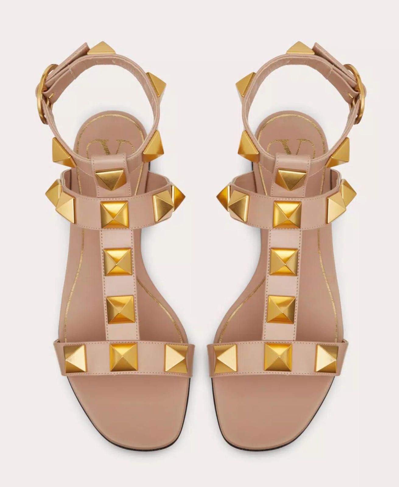 Other Valentino Roman Stud Flat Sandal Size US 7.5 / IT 37.5 - 3 Thumbnail