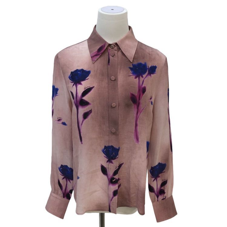 Gucci Gucci Floral Silk Button Up Shirt Size 40 Size S / US 4 / IT 40 - 1 Thumbnail