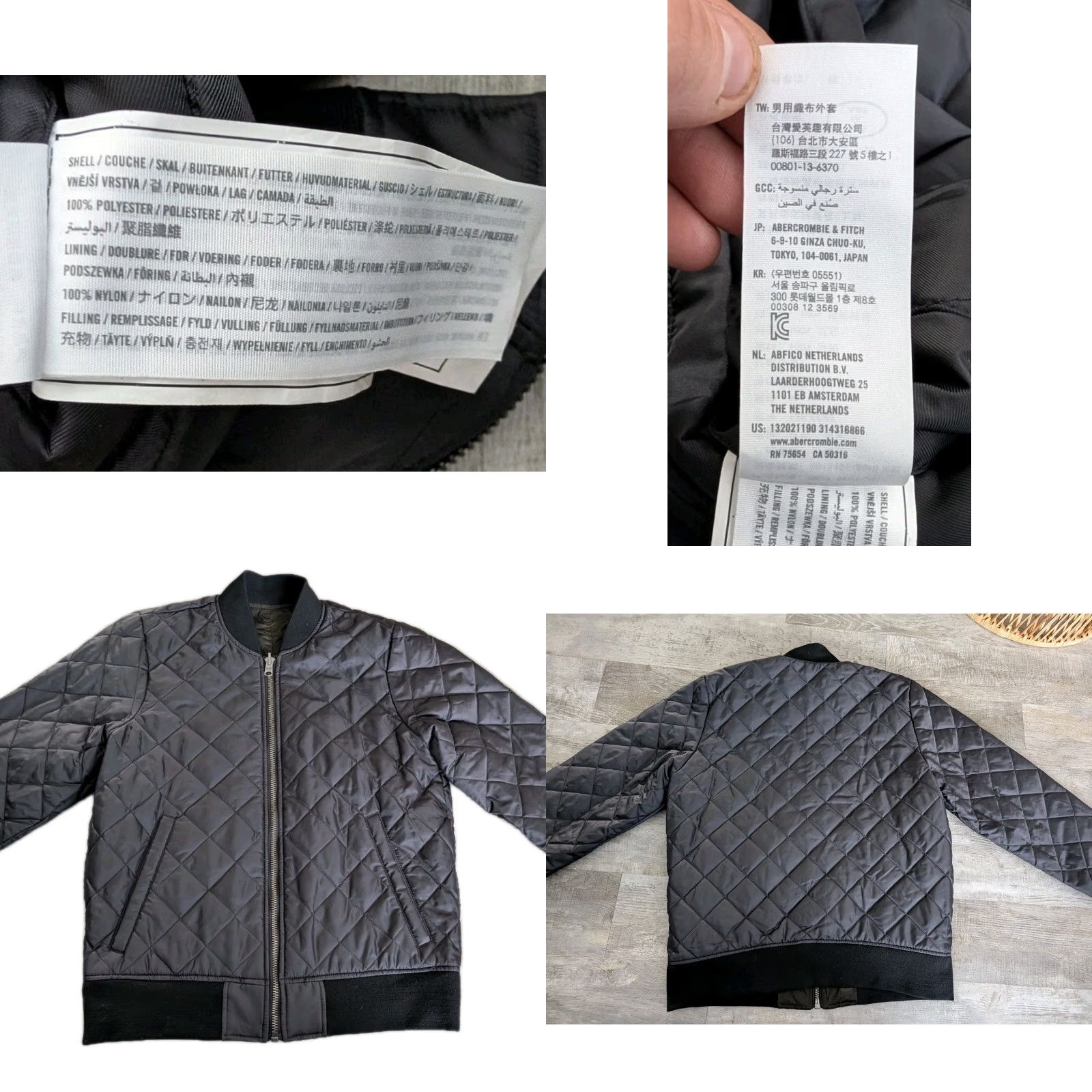 Abercrombie & Fitch Abercrombie & Fitch Baseball Bomber Camo Jacket Reversible Quilted Sz M Mens EUC Size US M / EU 48-50 / 2 - 10 Thumbnail